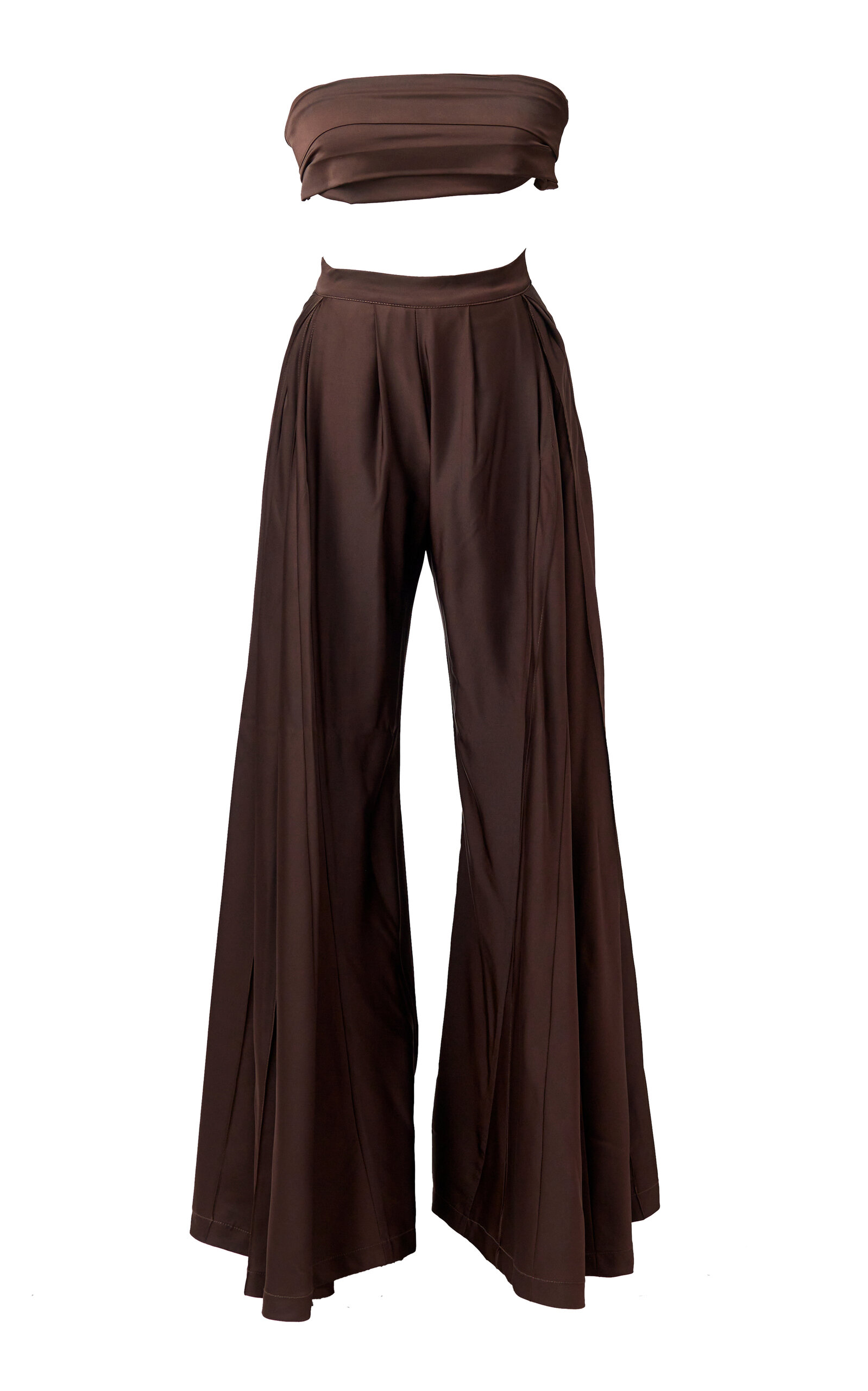 Rebecca Crepe-Silk Wide-Leg Pants