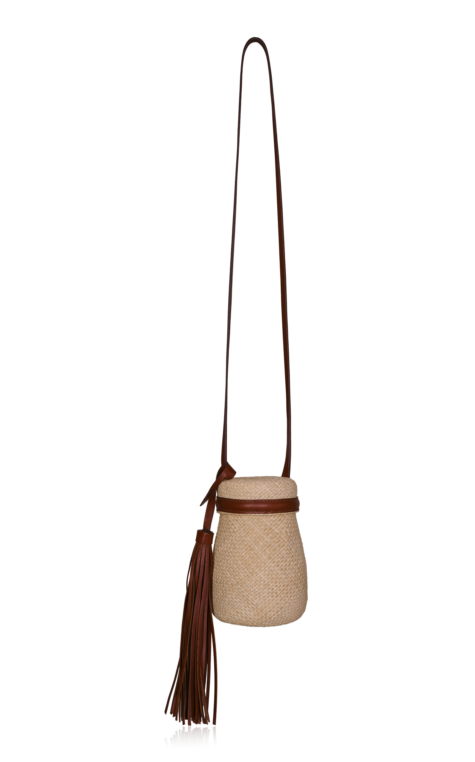 The Provider Palm and Leather Mochila Bag