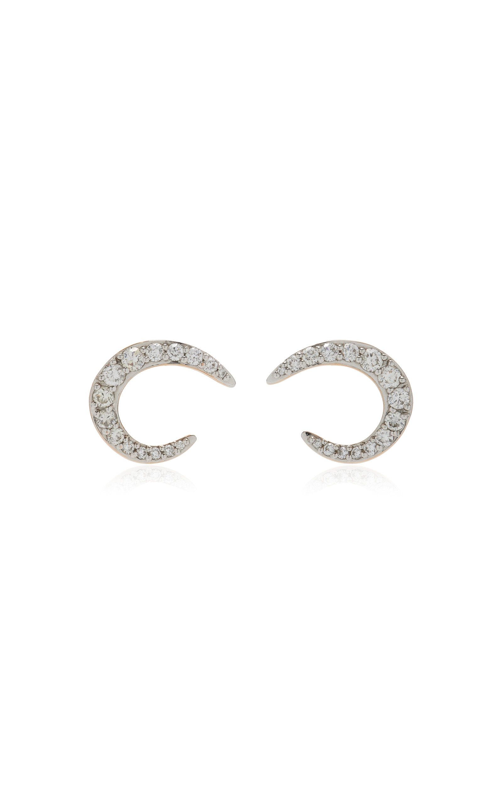 18k Gold and Diamond Radiant Hoop Earrings