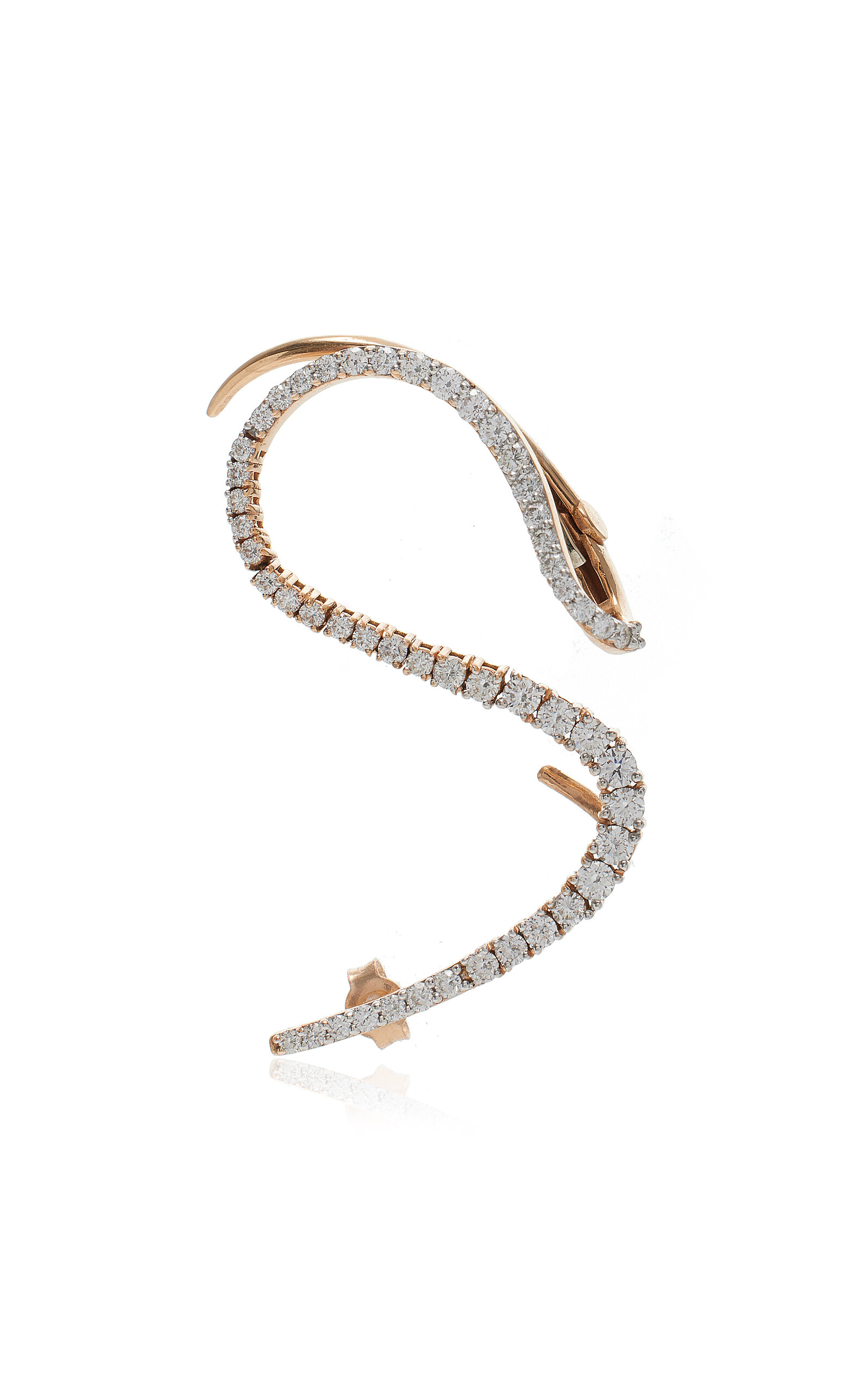 18k Rose Gold and Diamond Cosmic Single Earring