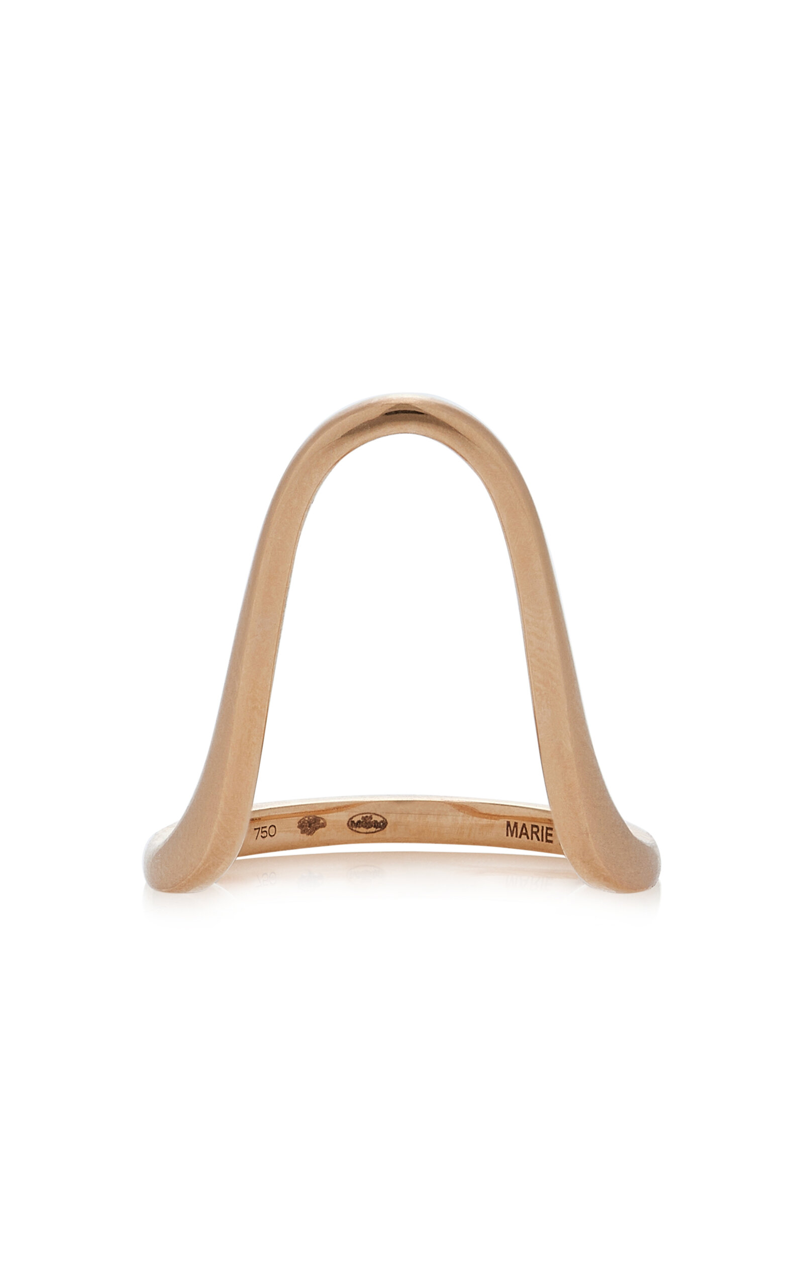 18K Rose Gold Radiant Ring