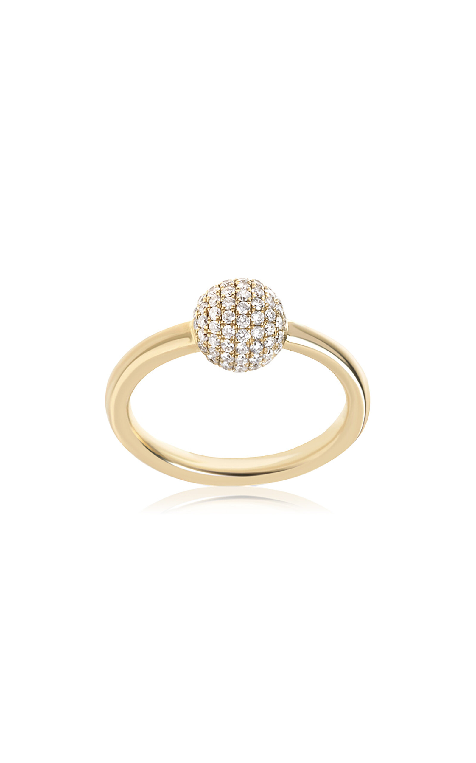 Piercing 14K Yellow Gold Diamond Ring