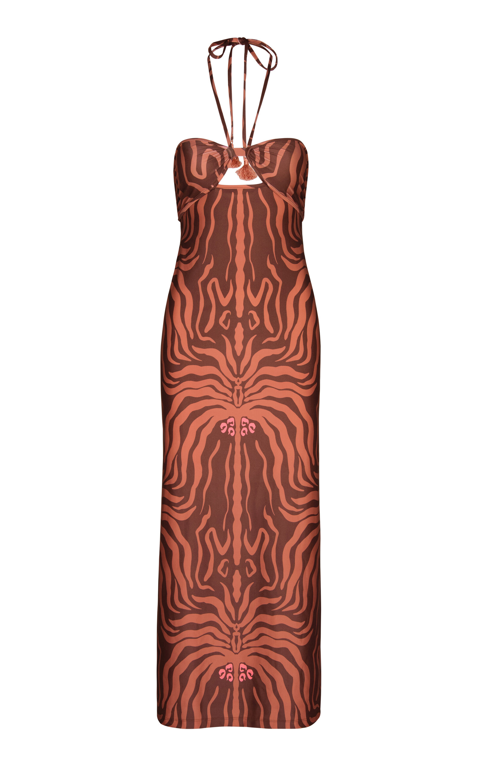 Jungle Palms Jersey Midi Dress