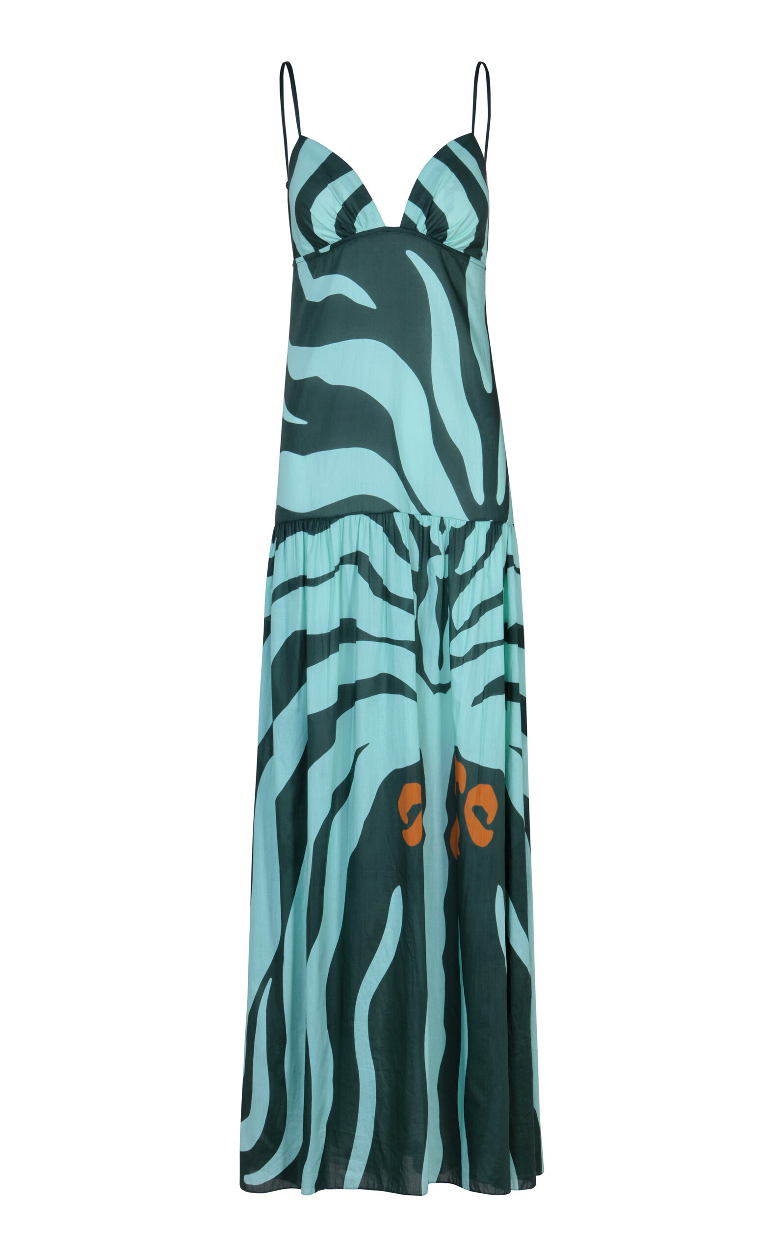 Zea Palm Cotton Maxi Dress