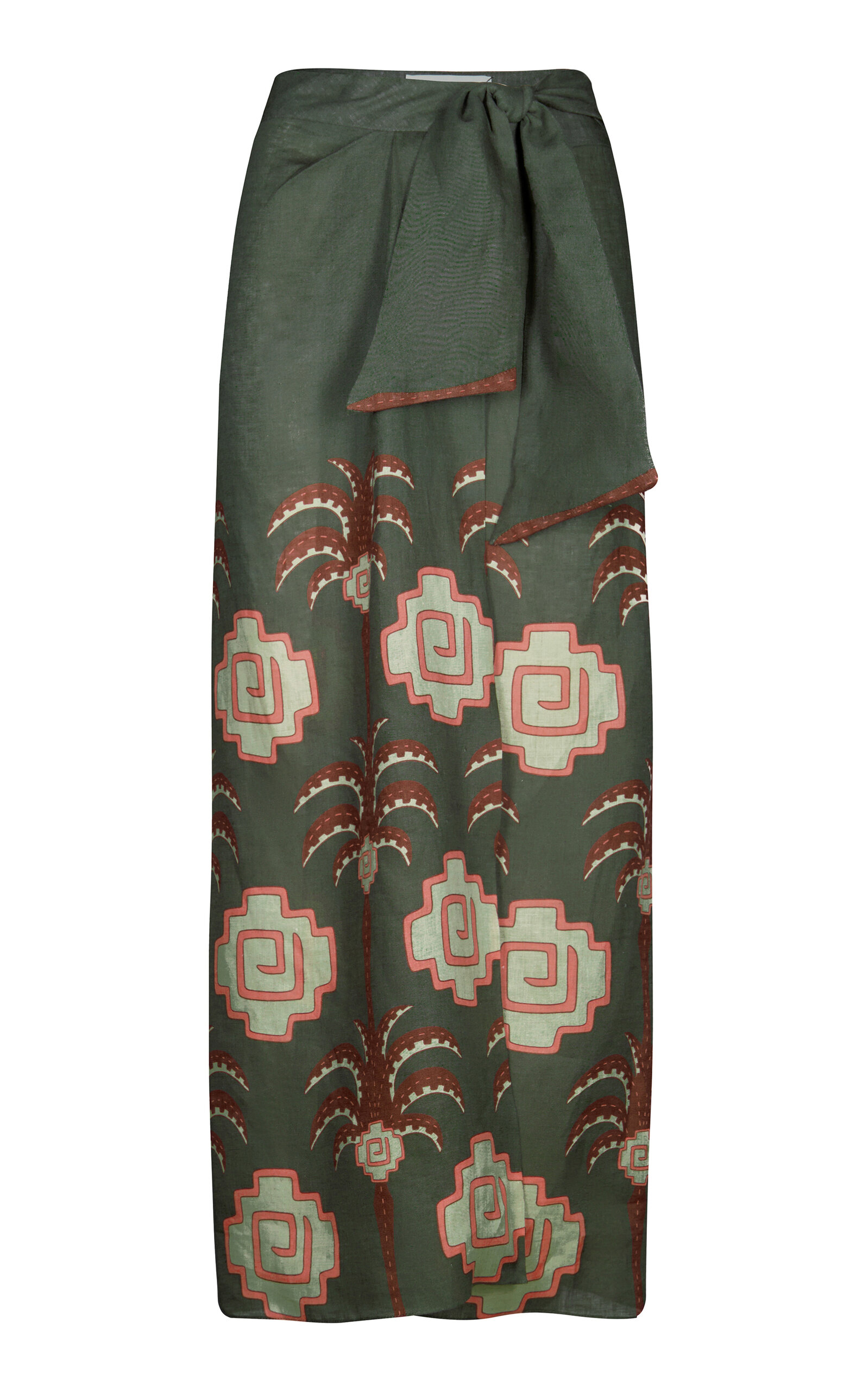 Amazon Echos Linen Wrap Maxi Skirt