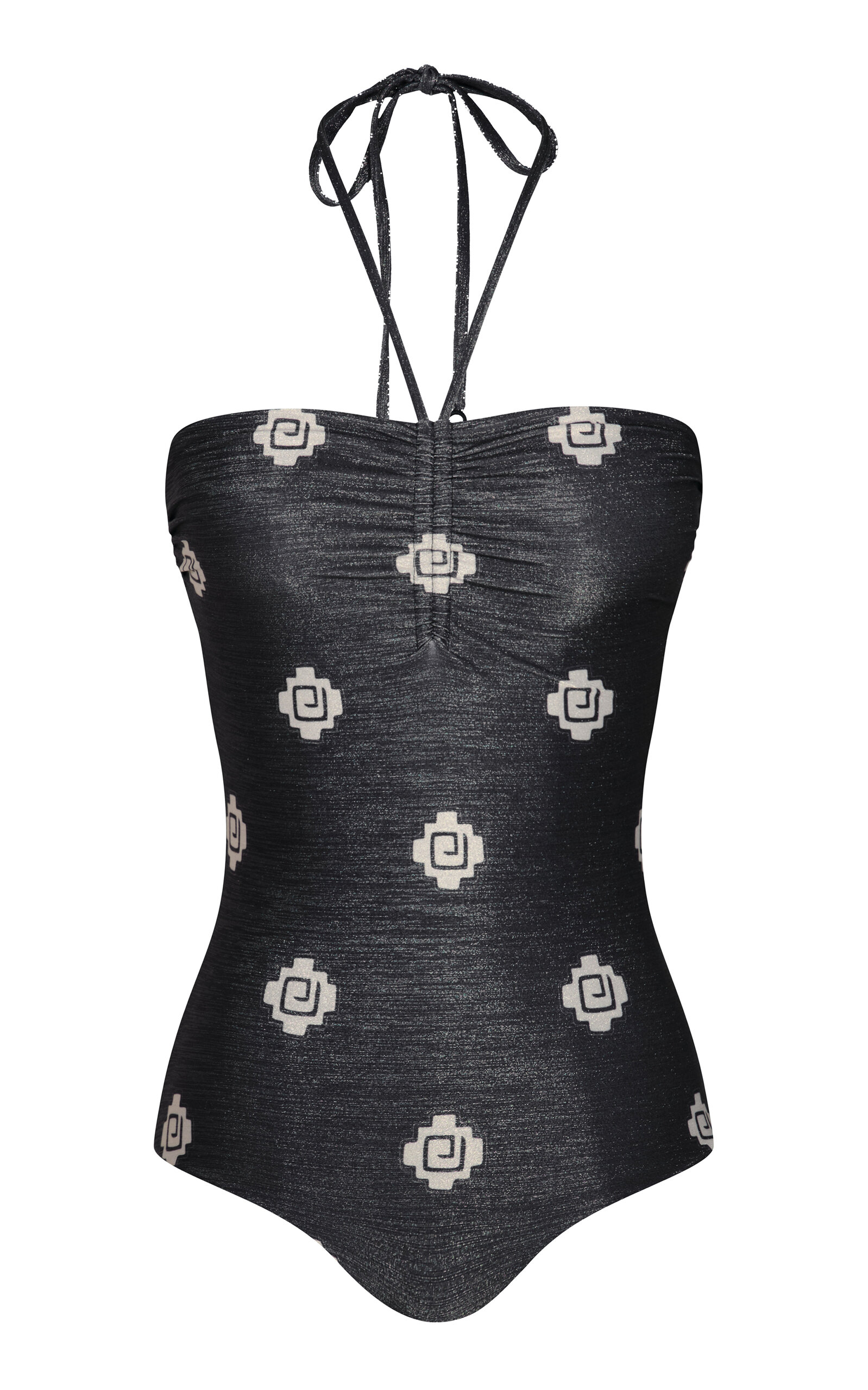 Occasus Ruched Metallic One-Piece Swimsuit