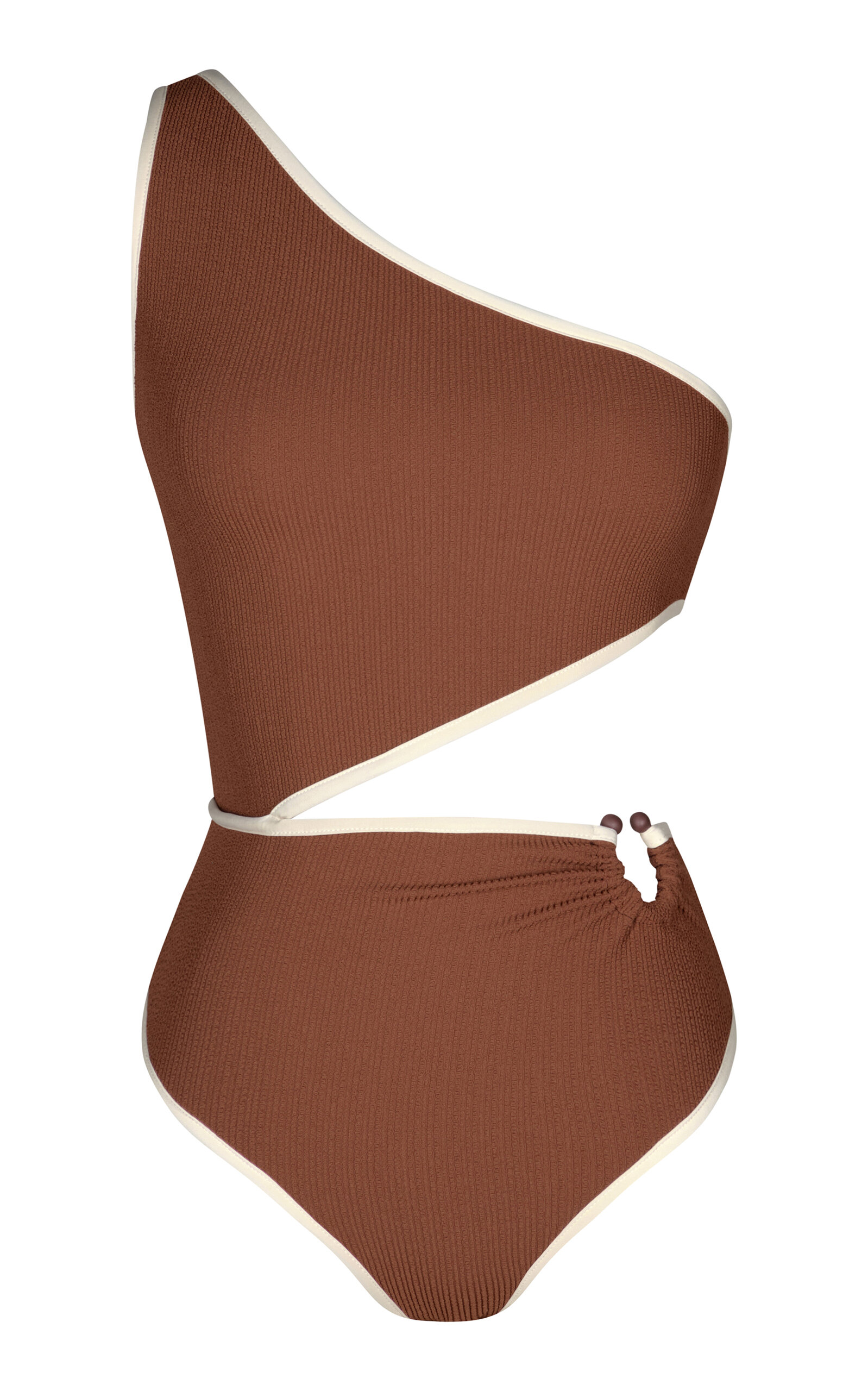 Del Mar Asymmetric Cutout One-Piece Swimsuit