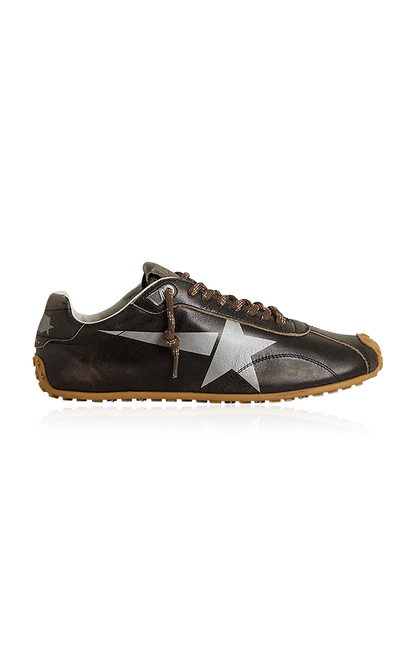 Marathon Leather Printed Star Sneaker