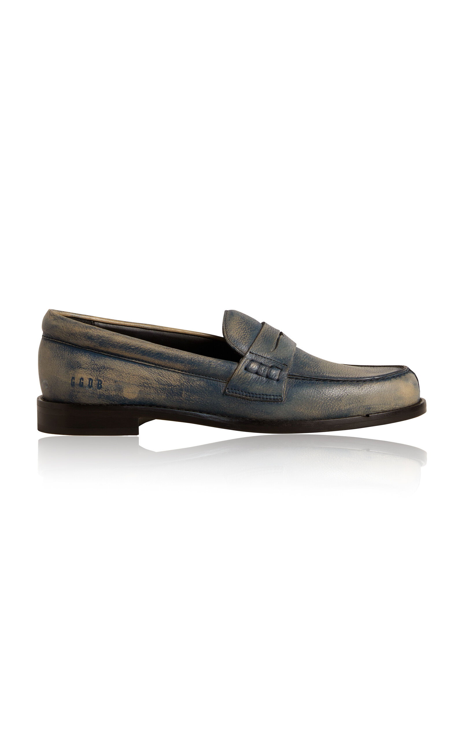 Jerry Leather Distressed Loafers