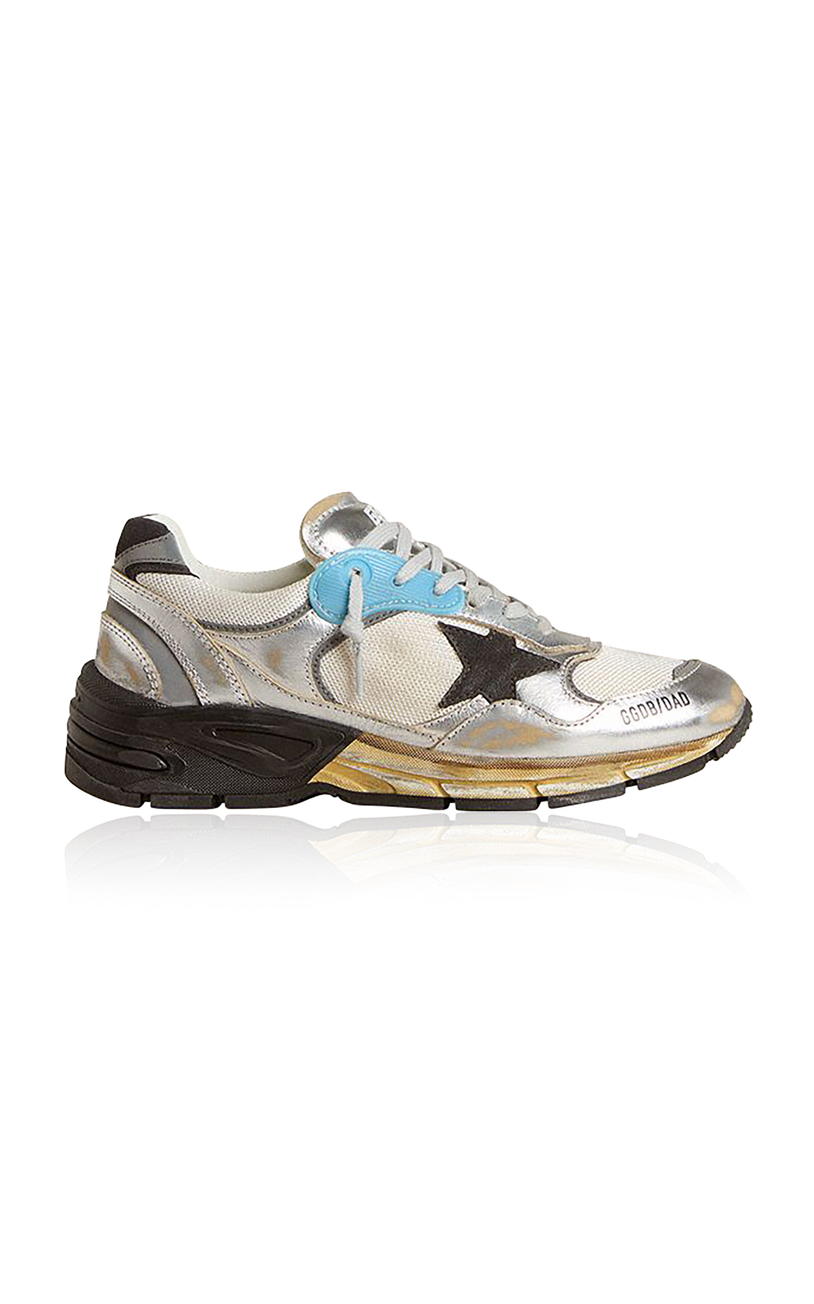 Running Dad Metallic Leather Sneaker