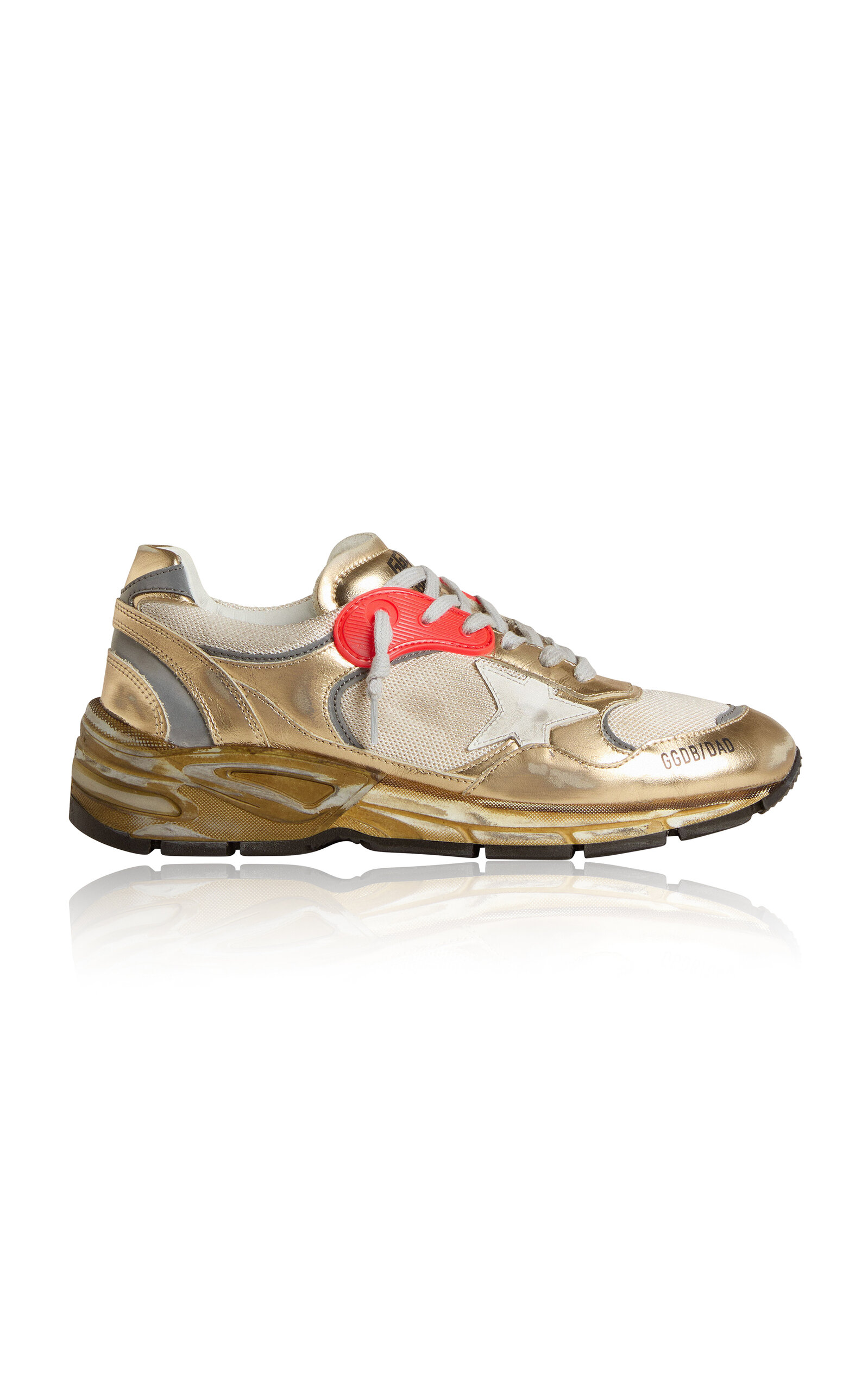 Running Dad Metallic Leather Sneaker