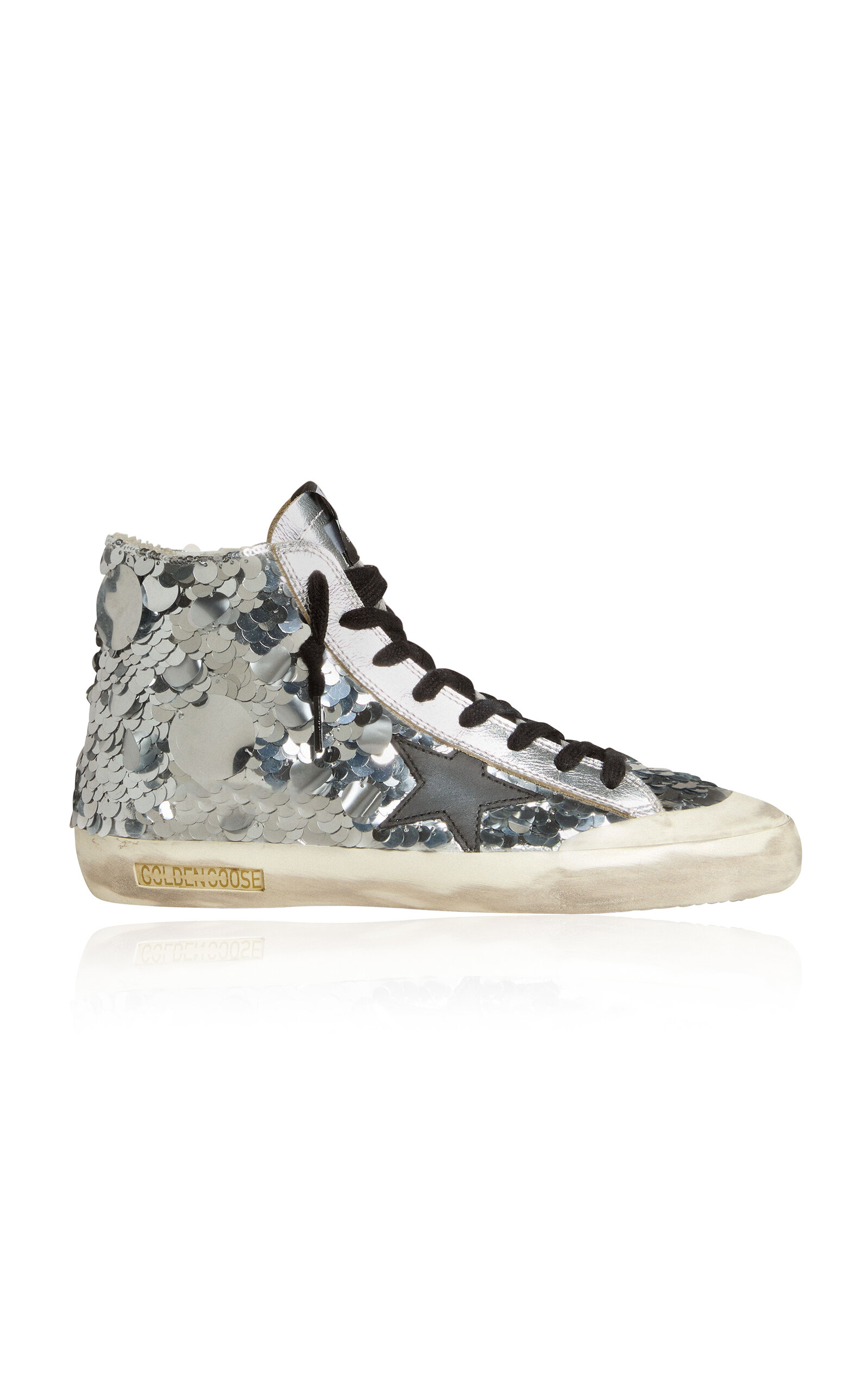 Francy Pailettes-Embroidered Nylon Sneaker