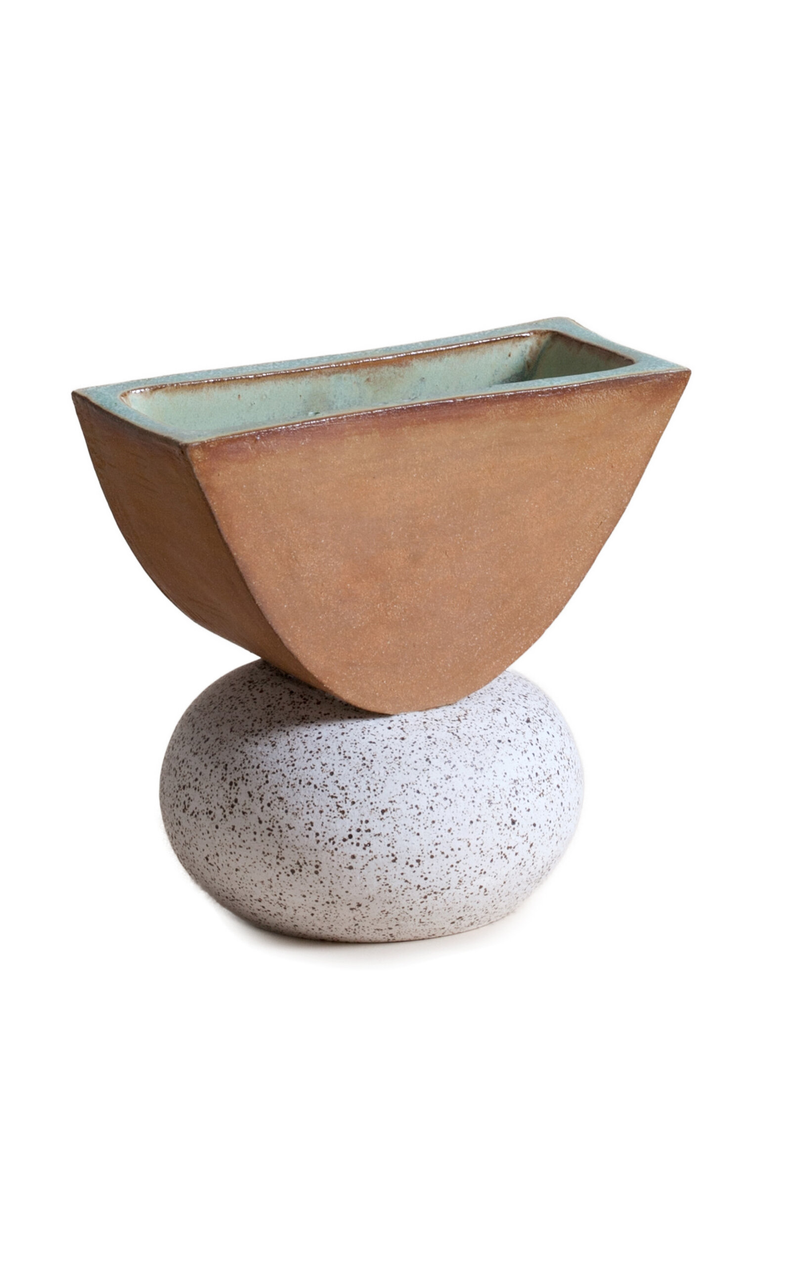 Calyer Ceramics By Michelle Mclaughlin Large Ash Vase In Multi