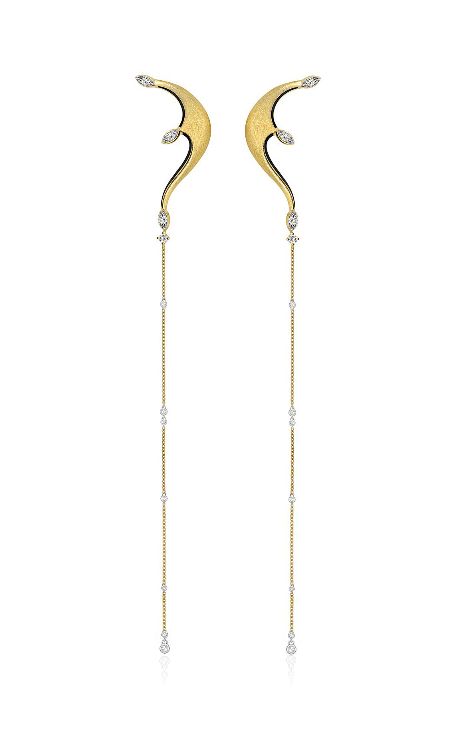 18k Yellow Gold Venetian Drop Earirngs