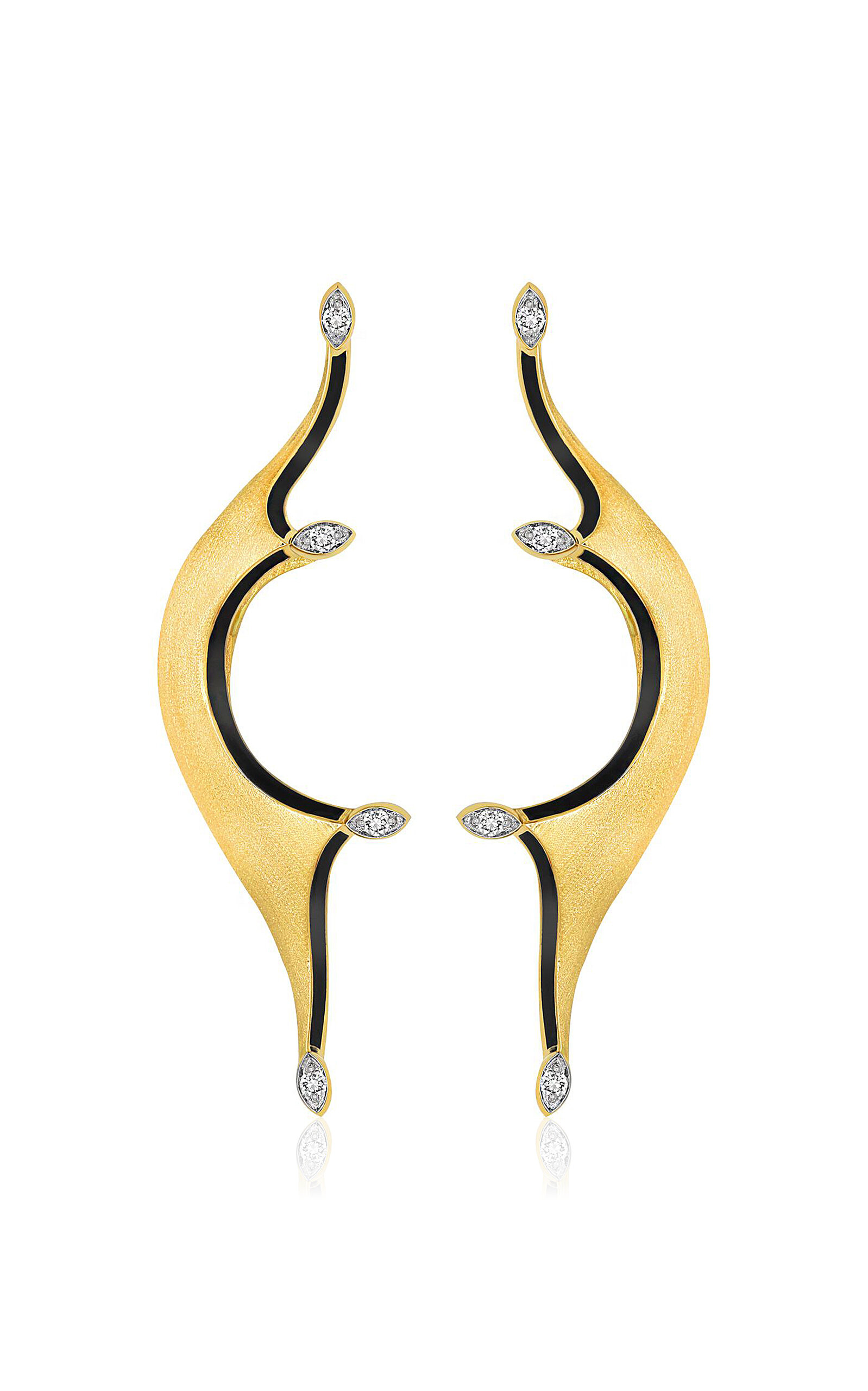 18k Yellow Gold Venetian Earrings