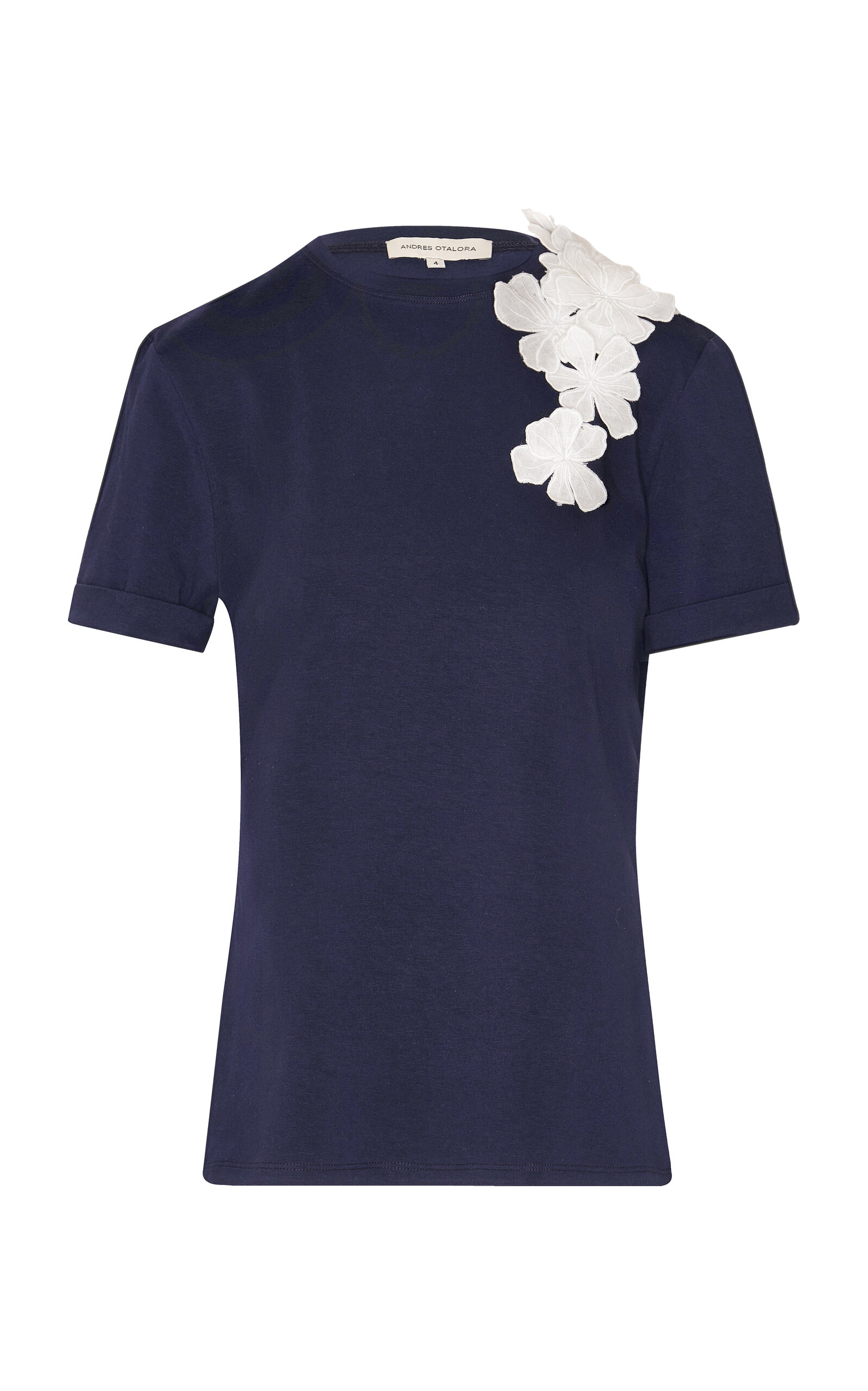 Muchos Cantos Embellished Cotton T-Shirt