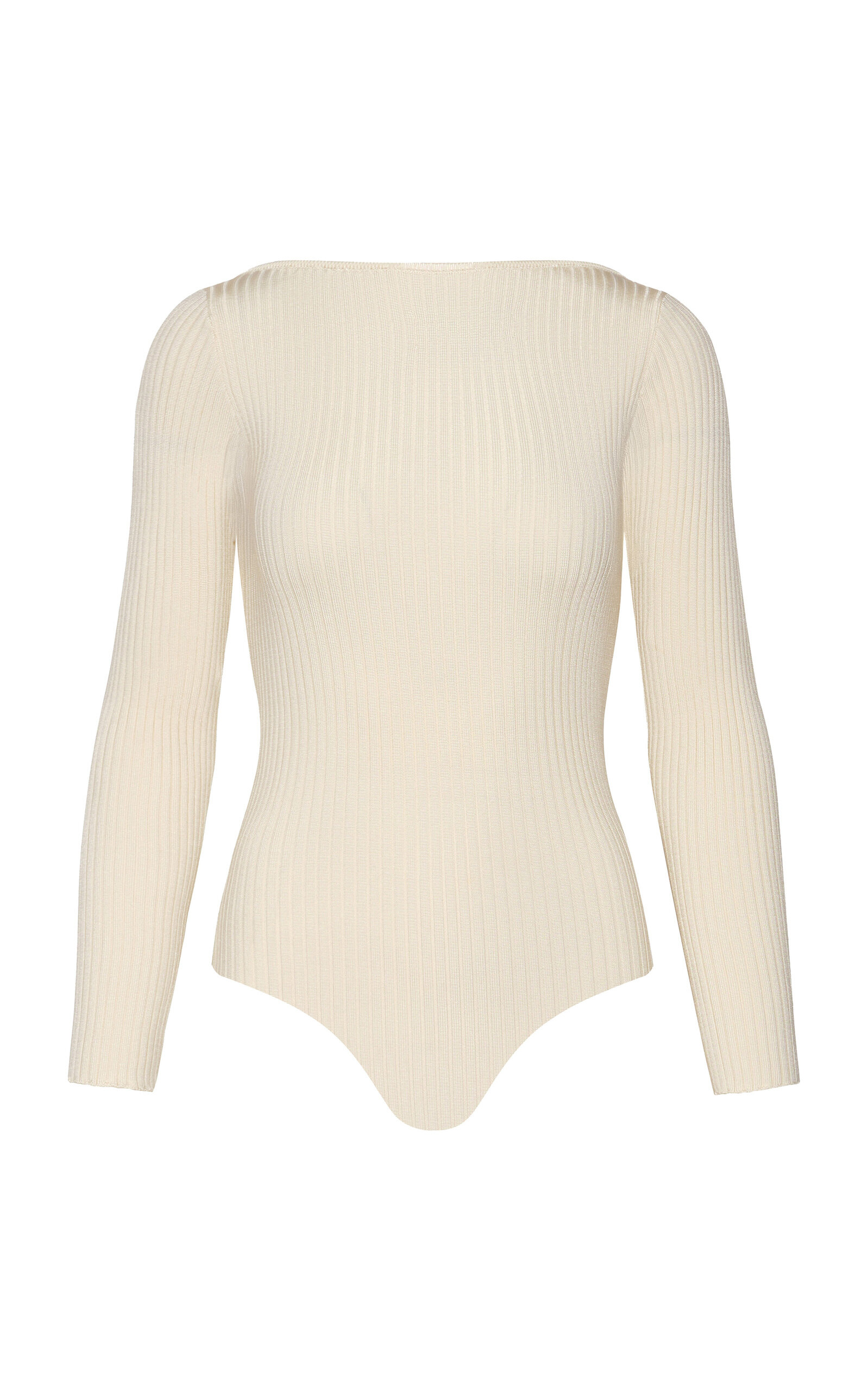 Aparentas Ribbed-Knit Bodysuit