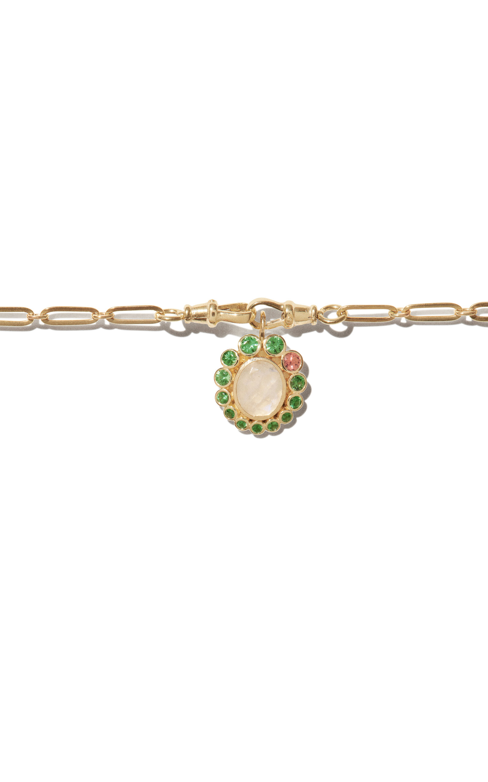 9Kt Yellow Gold Jasmine Necklace Tsavorite