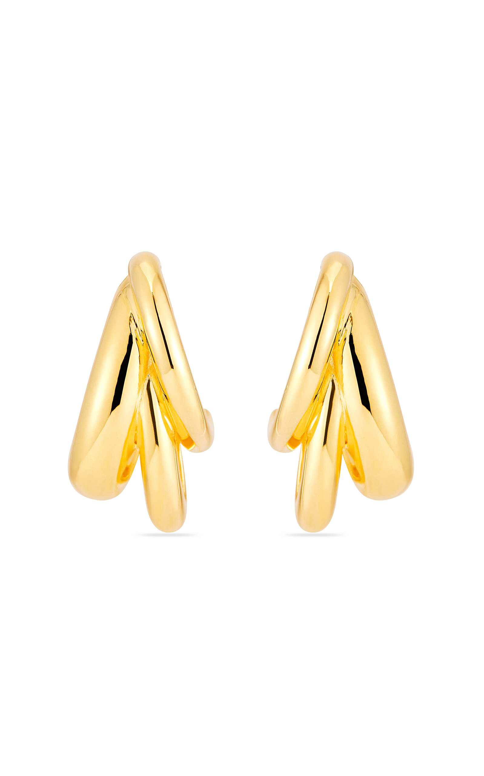 MÉGA Triple Time 14K Gold Vermeil Earrings