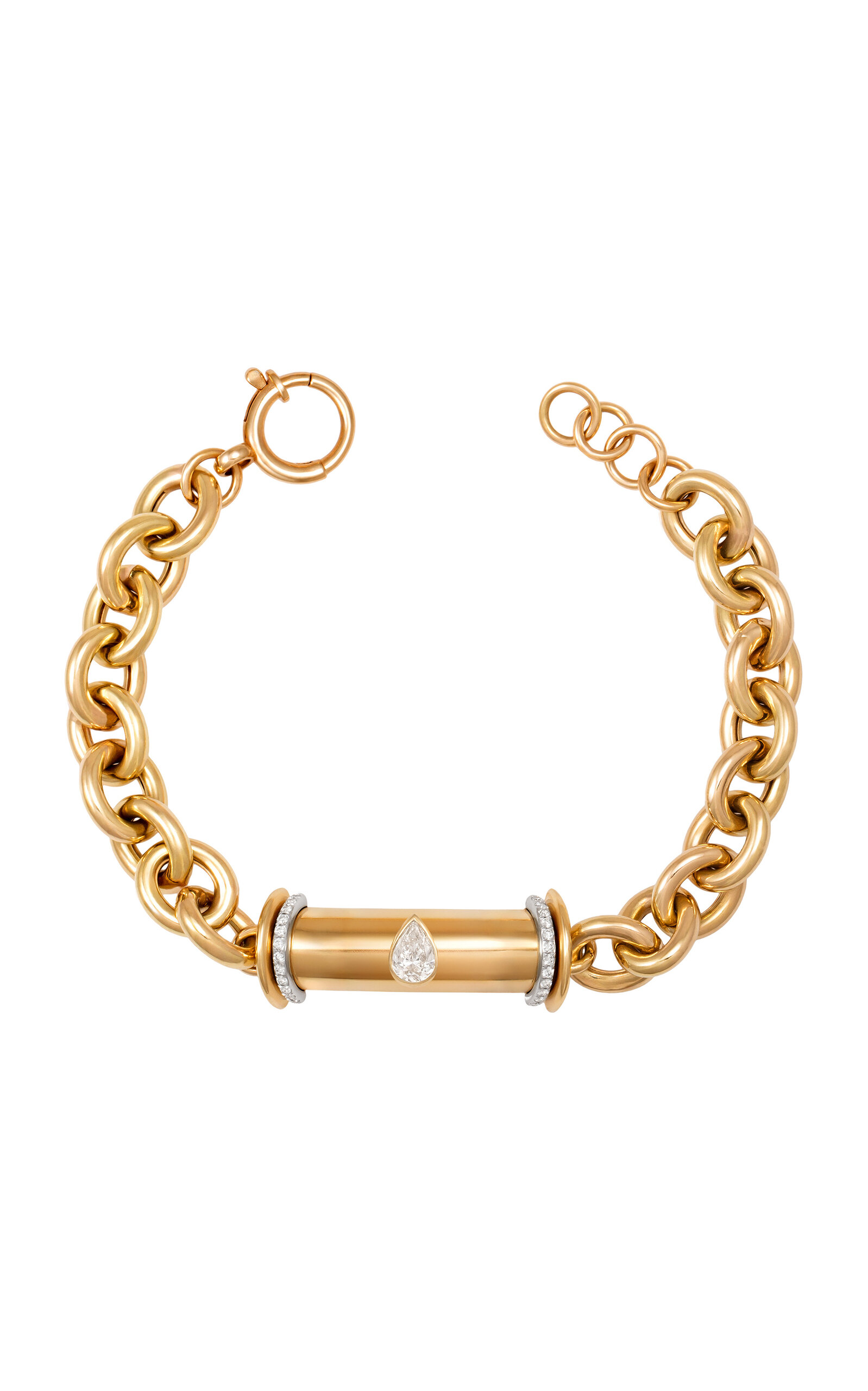 Warrior Princess Large 18K Gold Diamond Bracelet