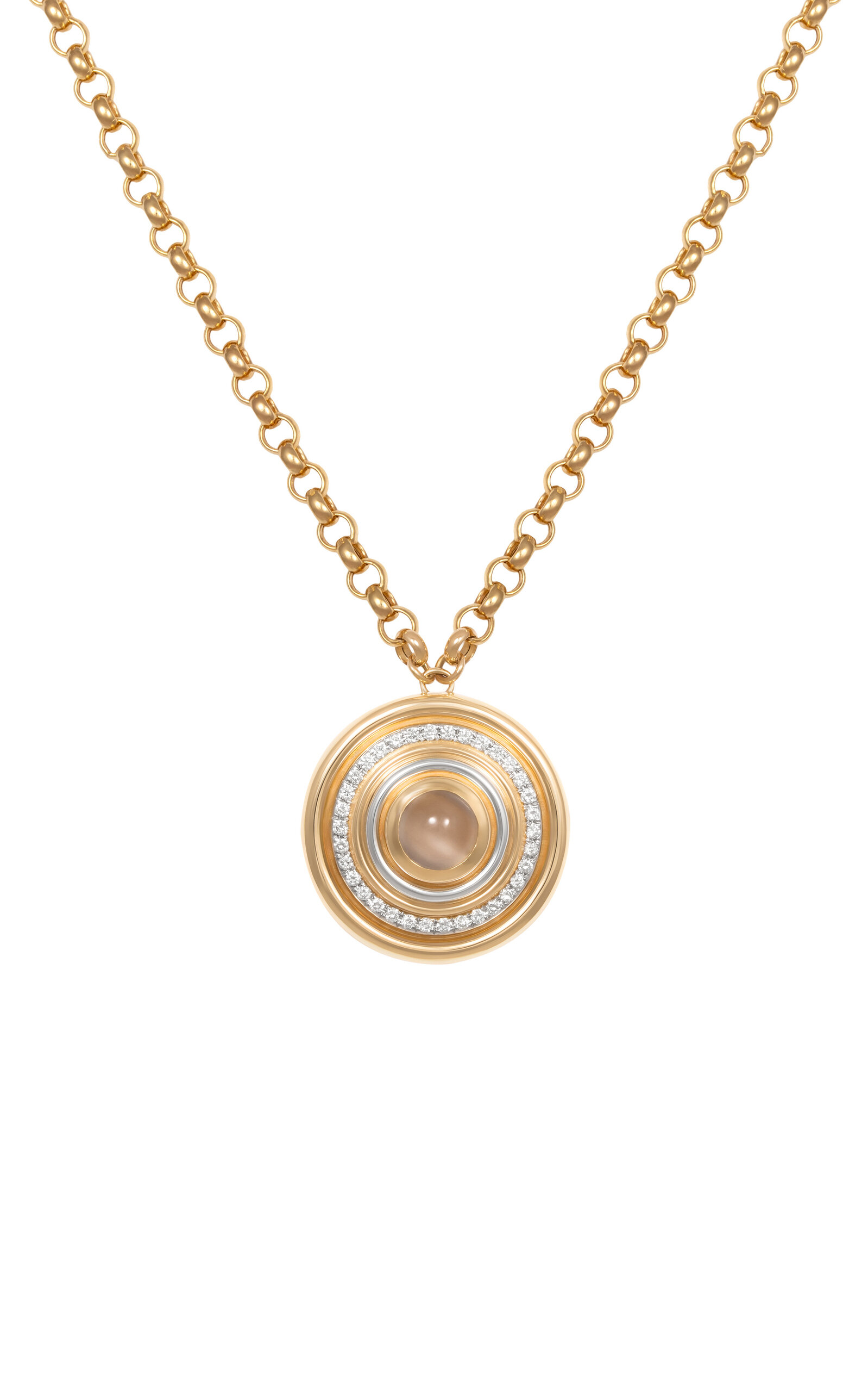 Mimmette 2 18K Gold Diamond Pendant Necklace