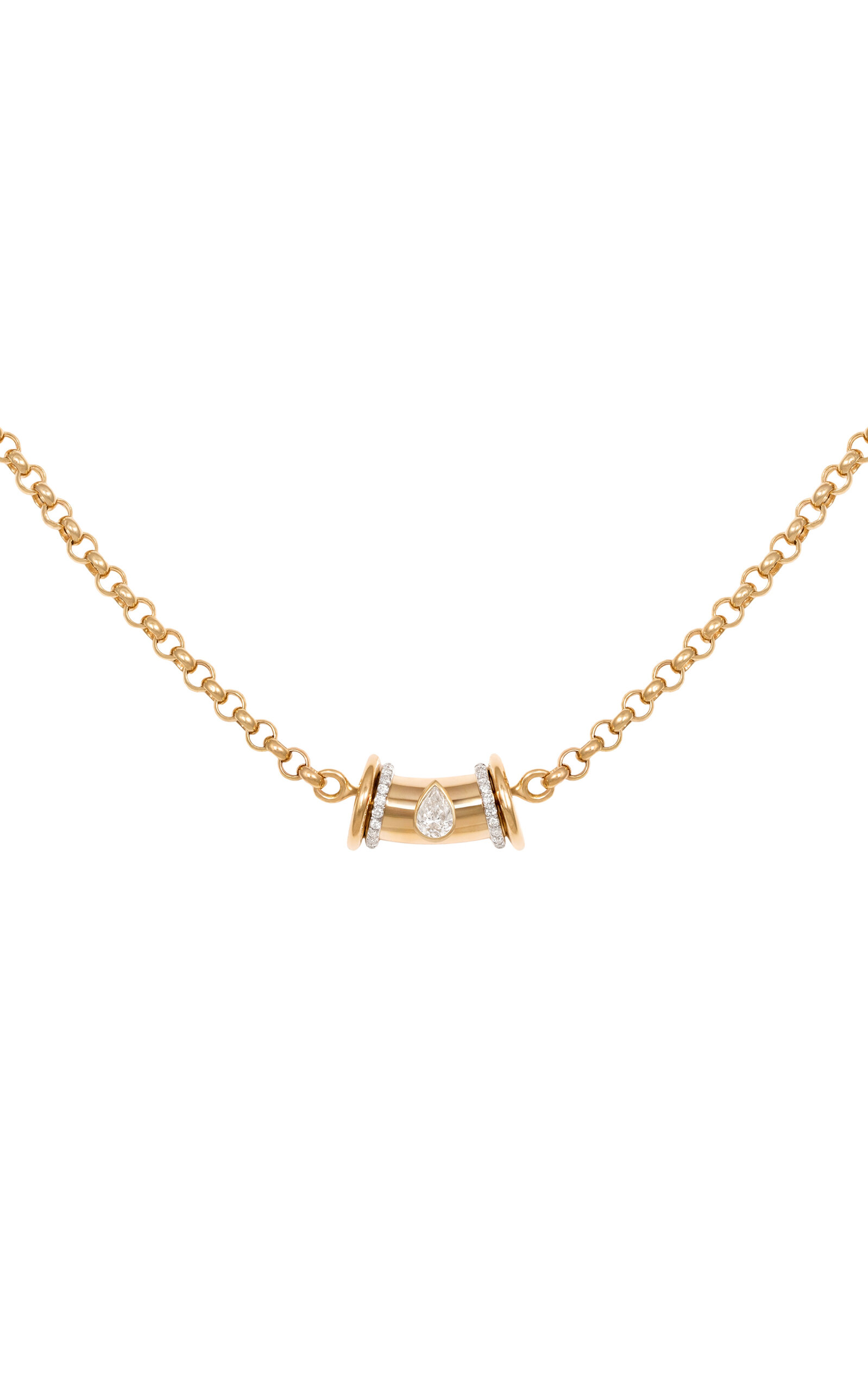 Warrior Princess Small 18K Gold Diamond Necklace