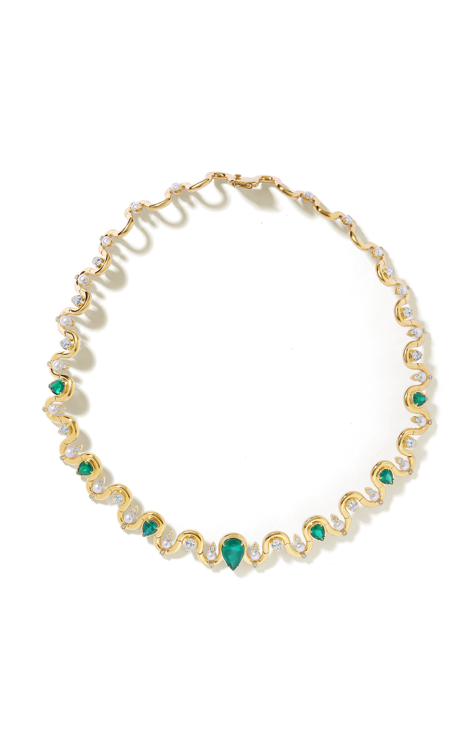 18K Yellow Gold Edessa Dewdrop Necklace