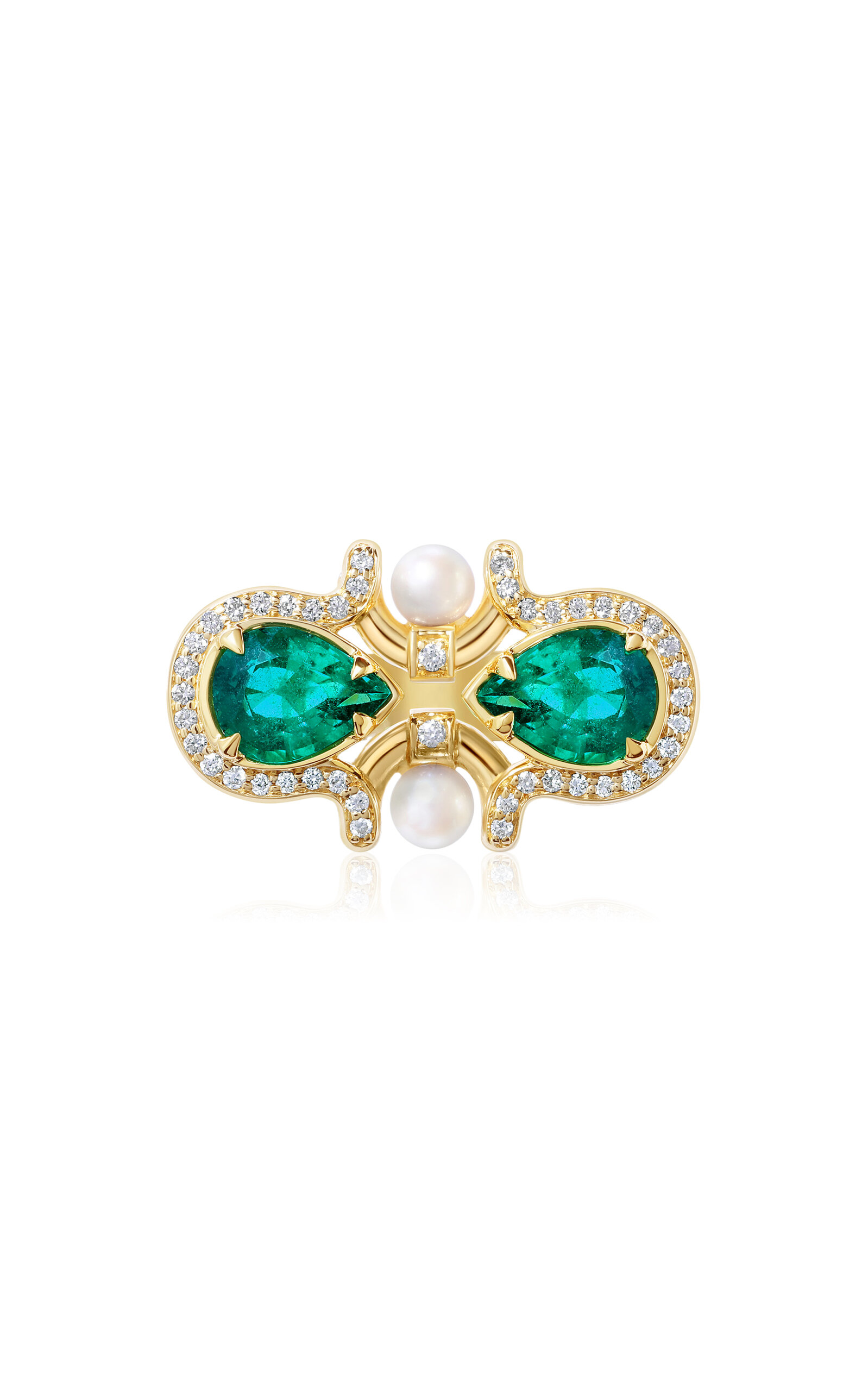 18K Yellow Gold Edessa Dewdrop Ring