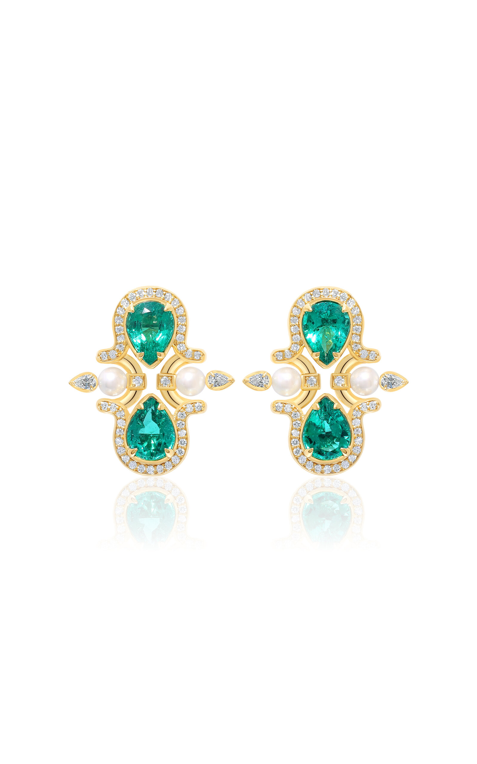 18K Yellow Gold Edessa Dewdrop Earrings