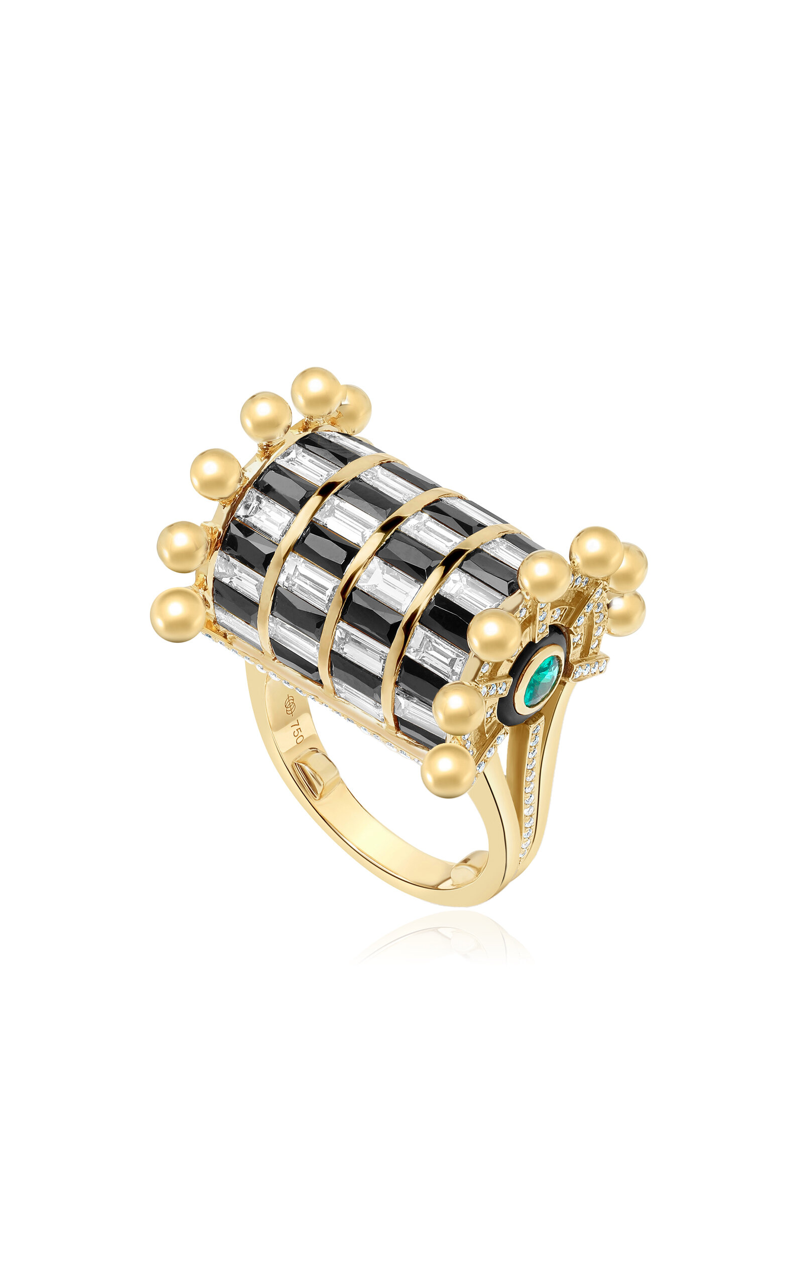 18K Yellow Gold Raisina Cascade Ring