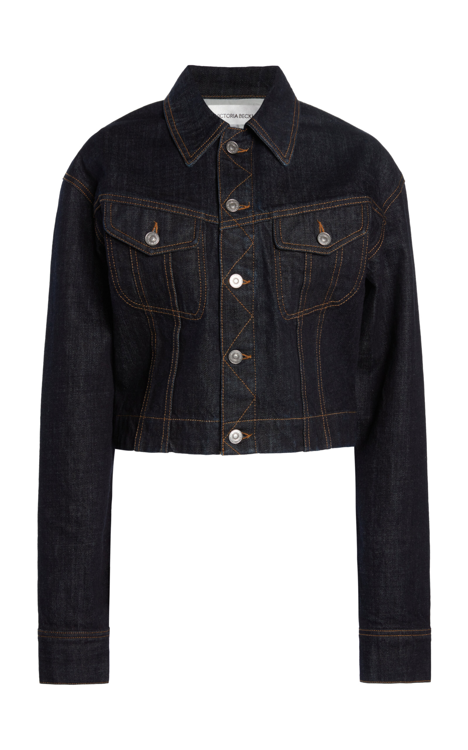 VICTORIA BECKHAM CROPPED DENIM JACKET 