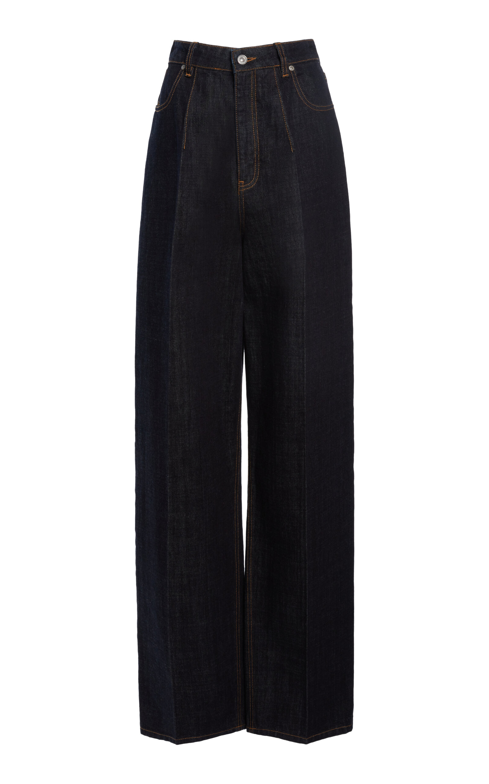 VICTORIA BECKHAM RIGID HIGH RISE STRAIGHT LEG JEANS 