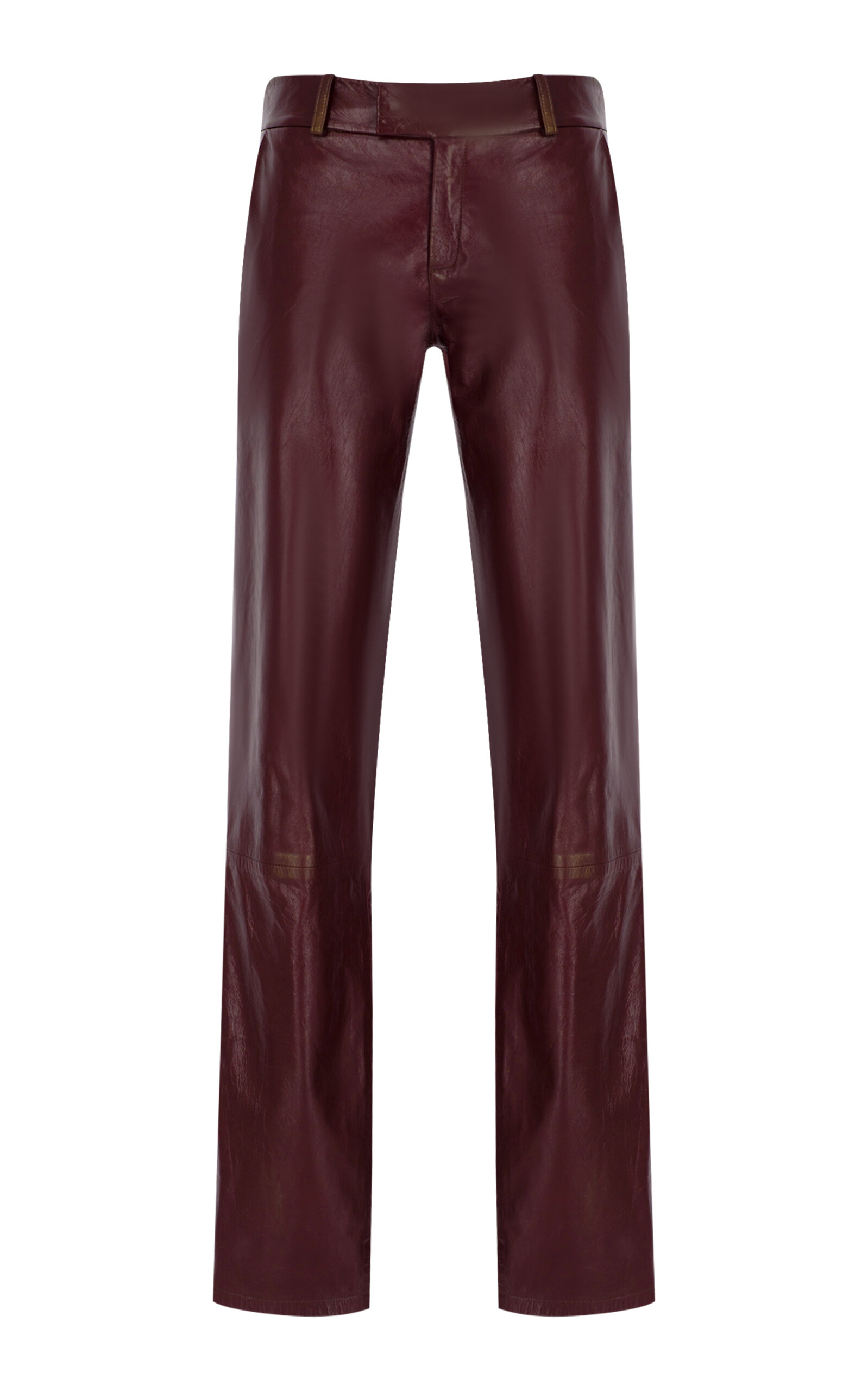 Zeynep Arçay Low-Rise Leather Pants