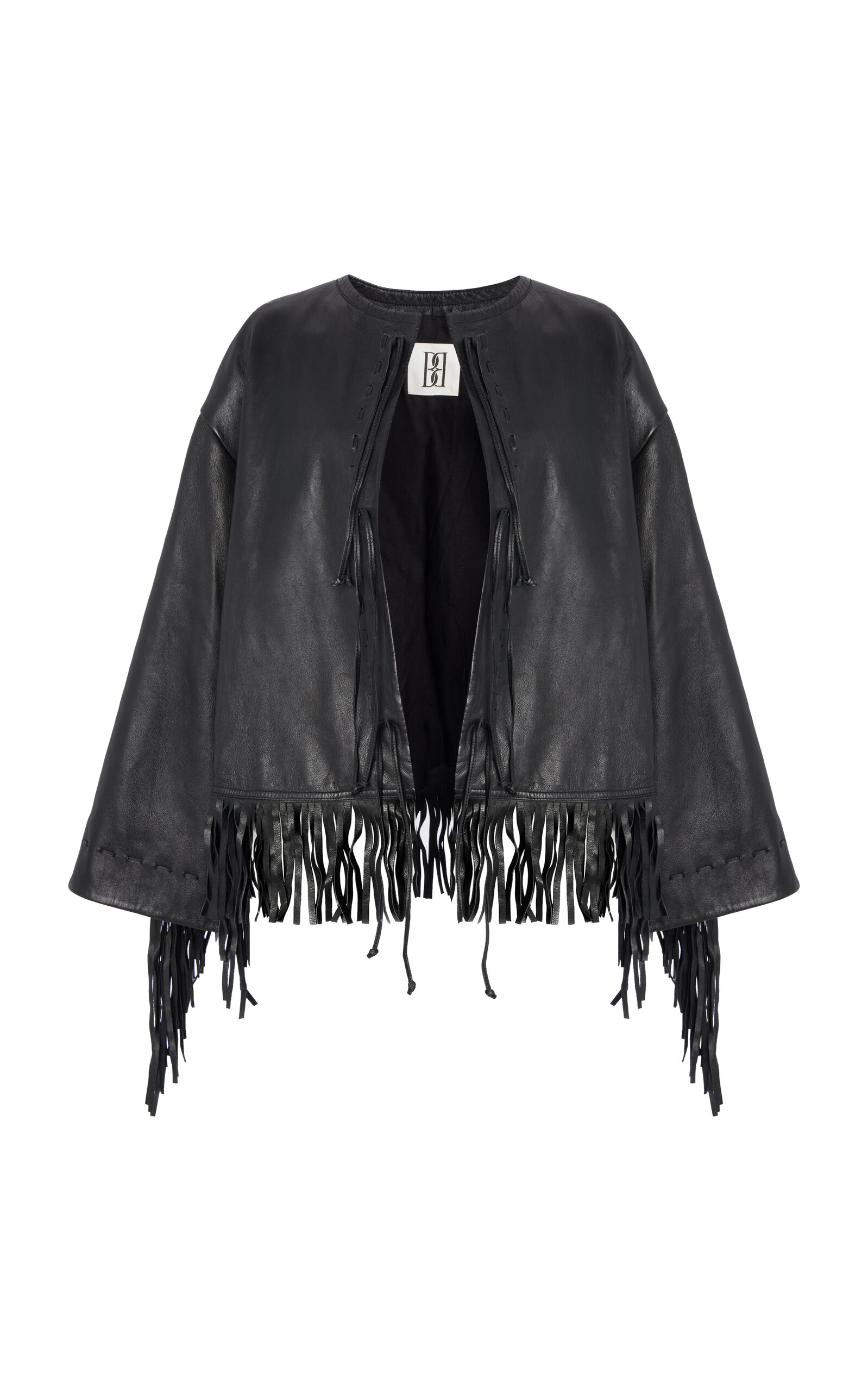 Zoena Fringed Leather Jacket