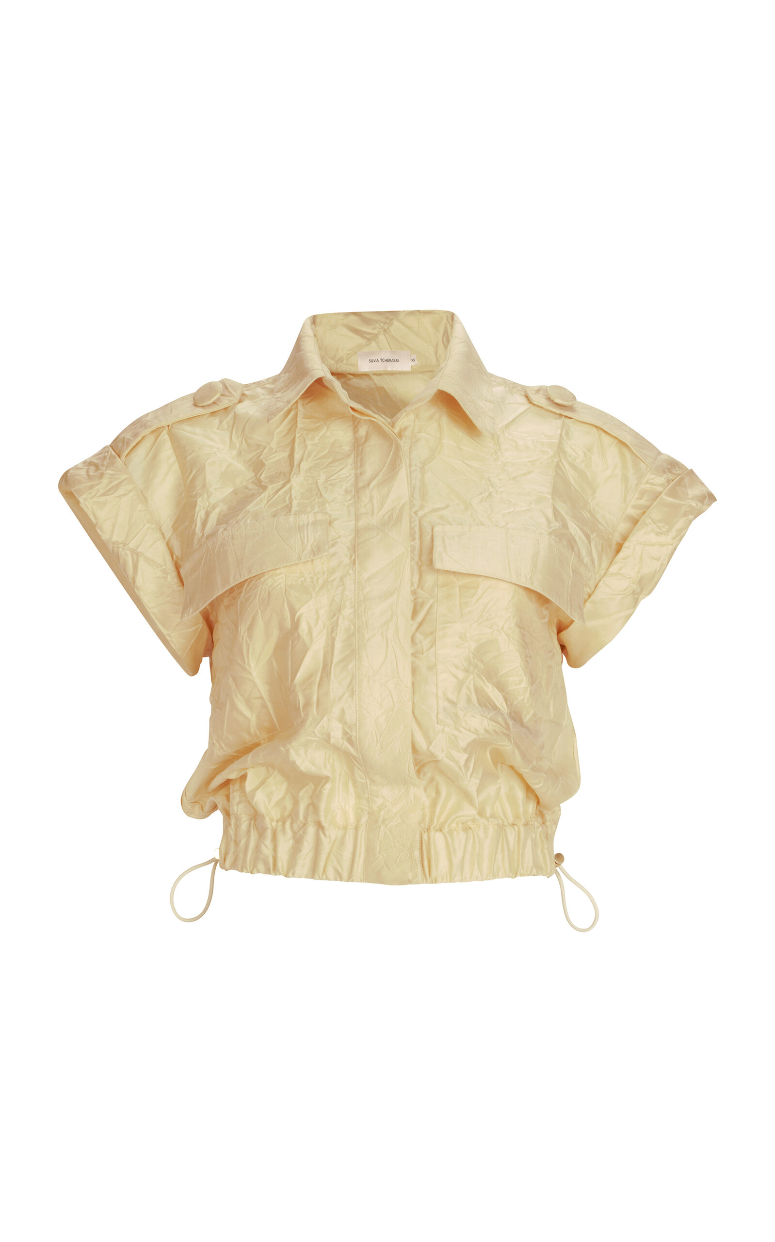 Bara Crinkled Satin Shirt