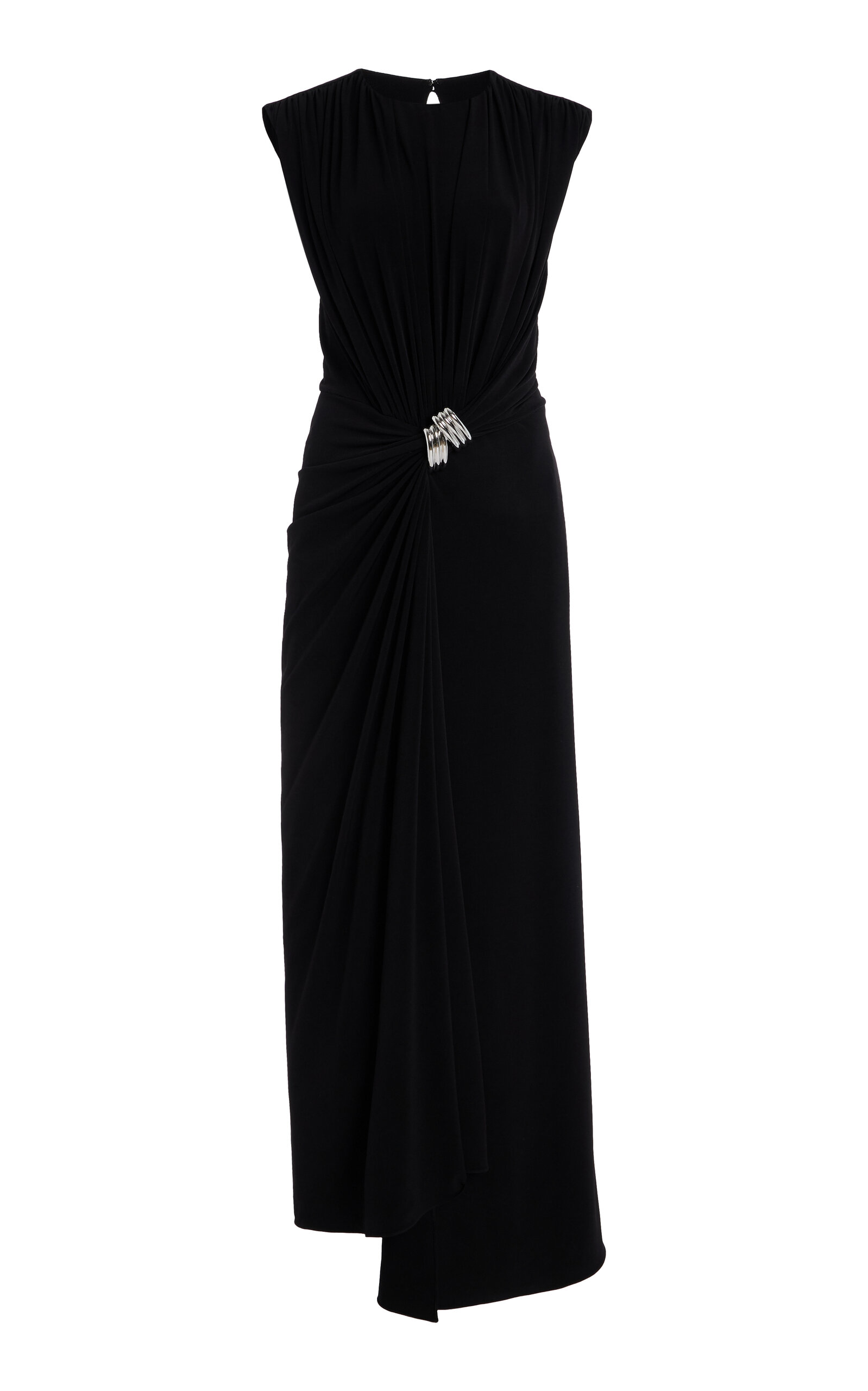 The Serena Draped Jersey Maxi Dress