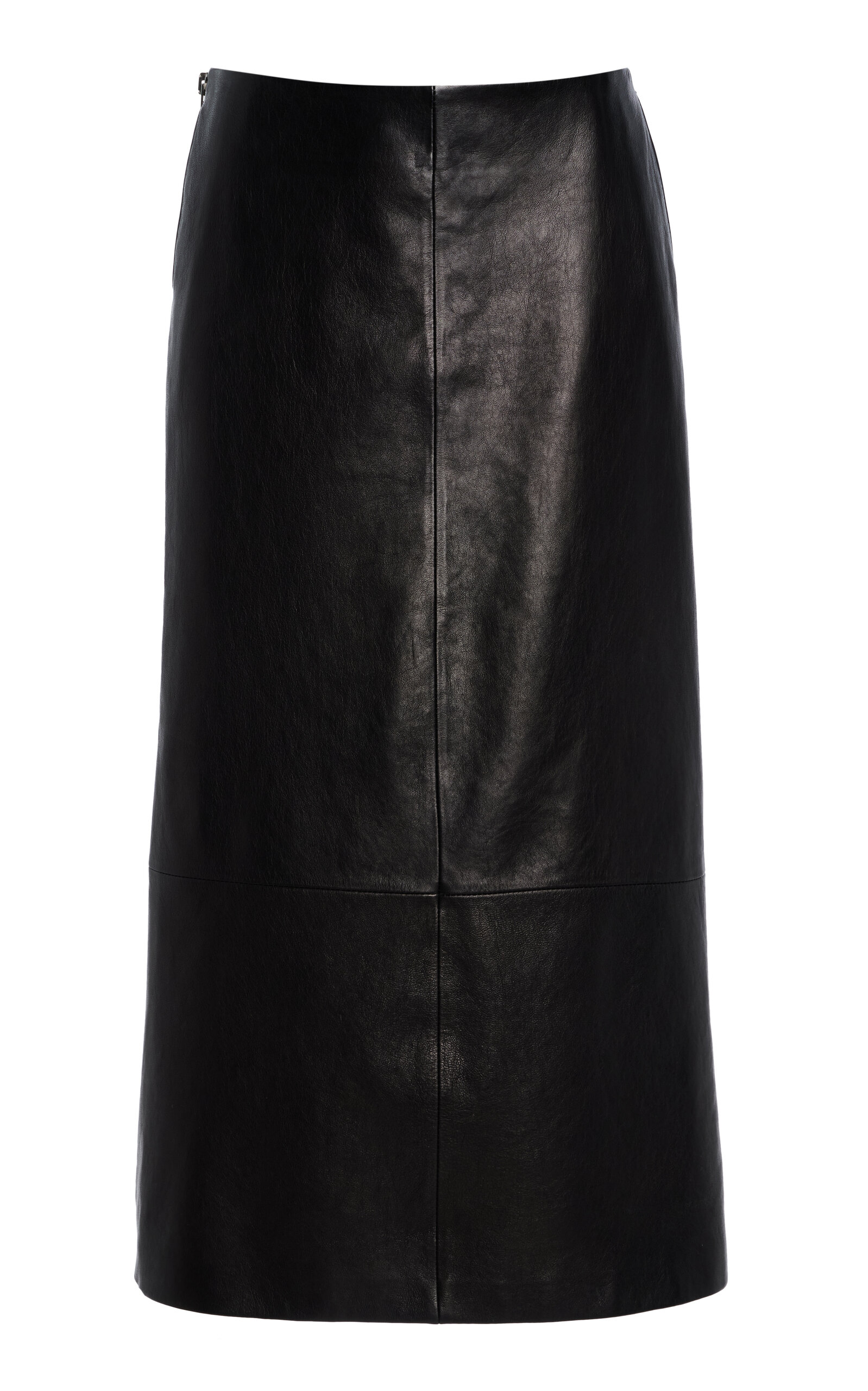 The Avery Leather Midi Skirt