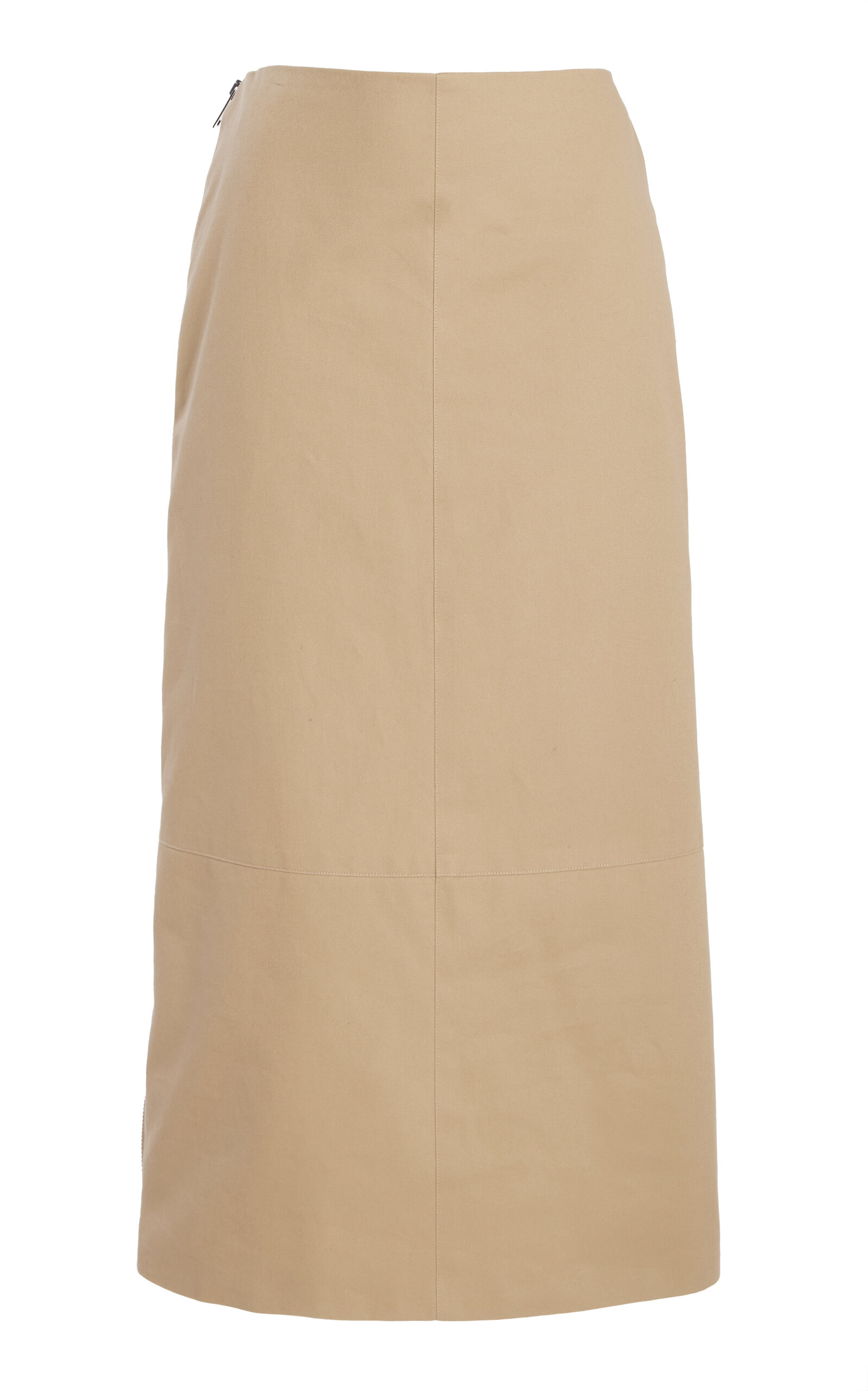 The Avery Cotton Gabardine Midi Skirt