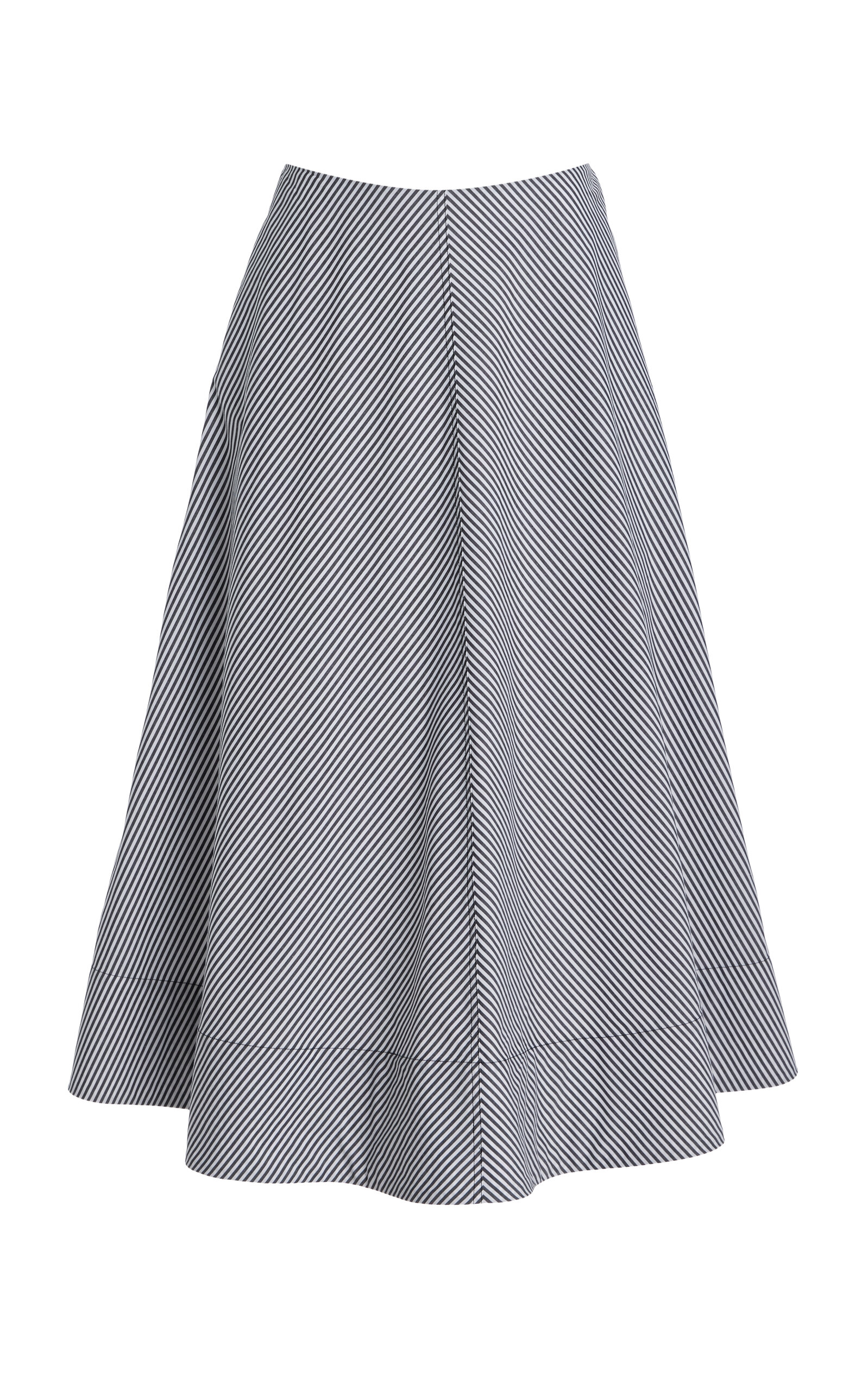 The Knox Low-Rise Pima Cotton Midi Skirt