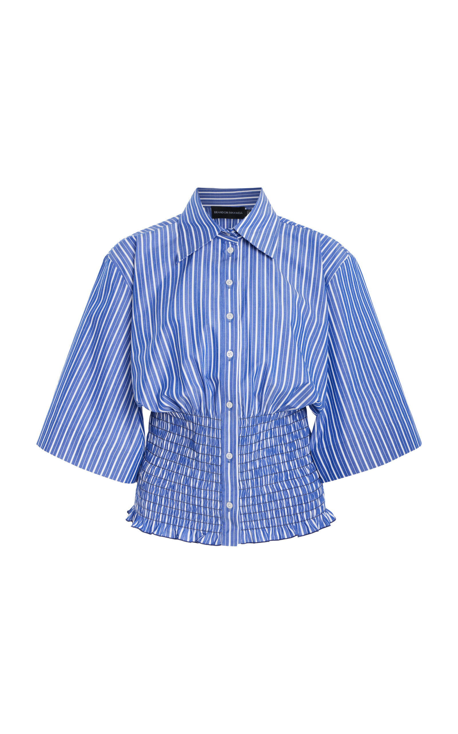 The Harte Smocked Pima Cotton Shirt