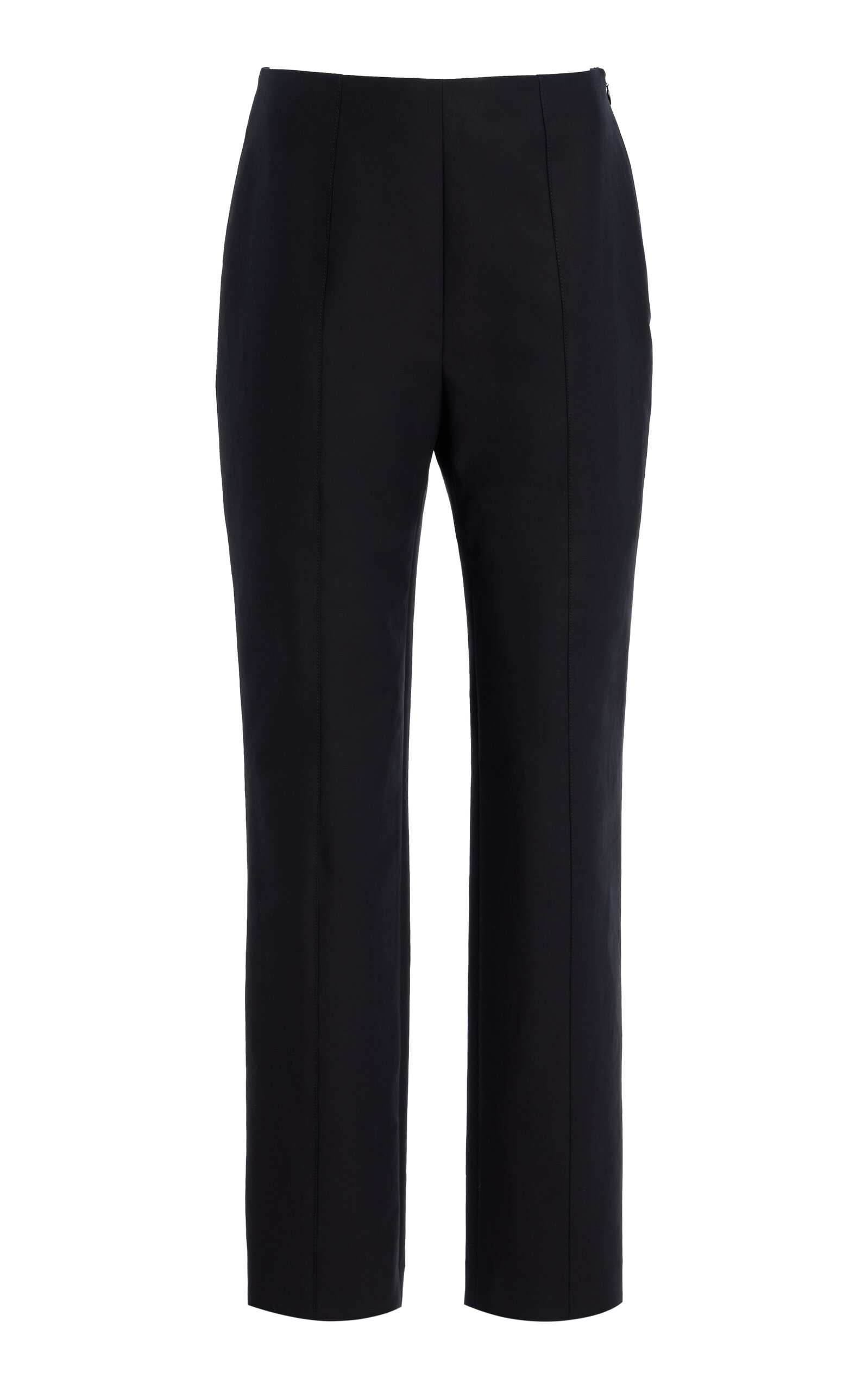 Emilie Stretch-Cotton Straight-Leg Pants