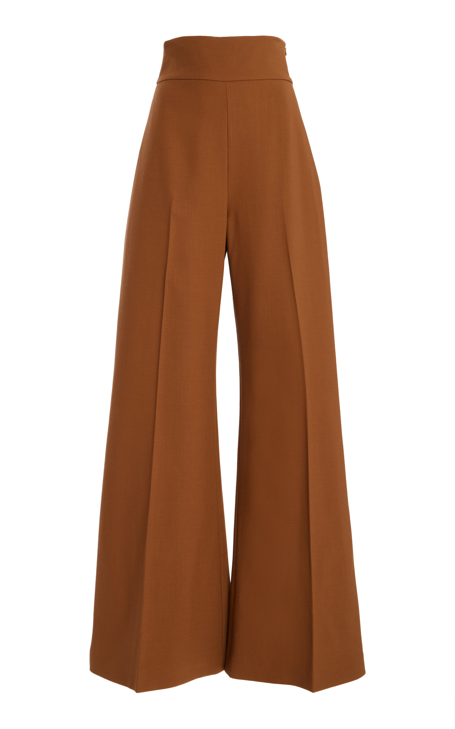 Diane High-Rise Wool Wide-Leg Pants