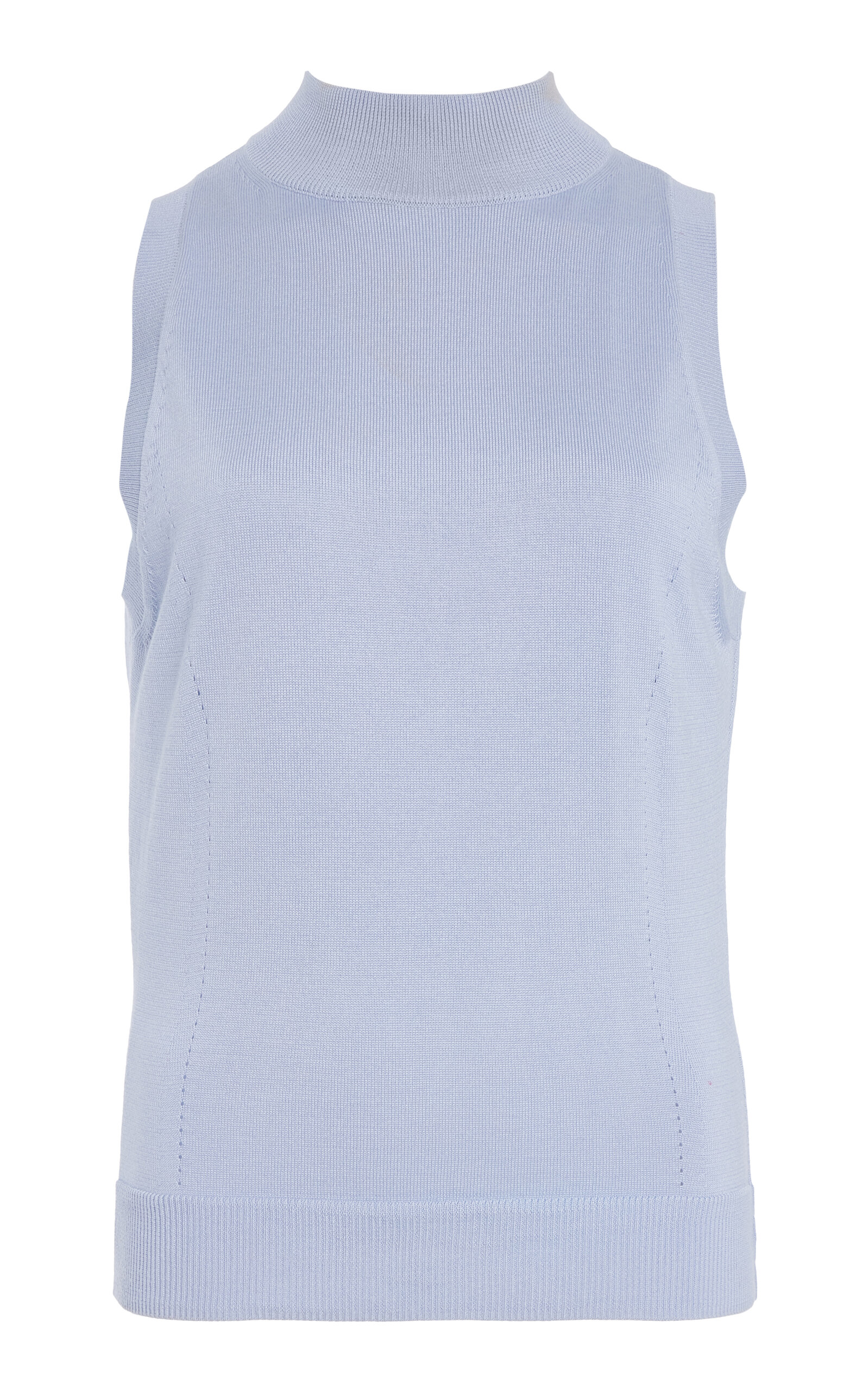 Silk-Cotton Sleeveless Top