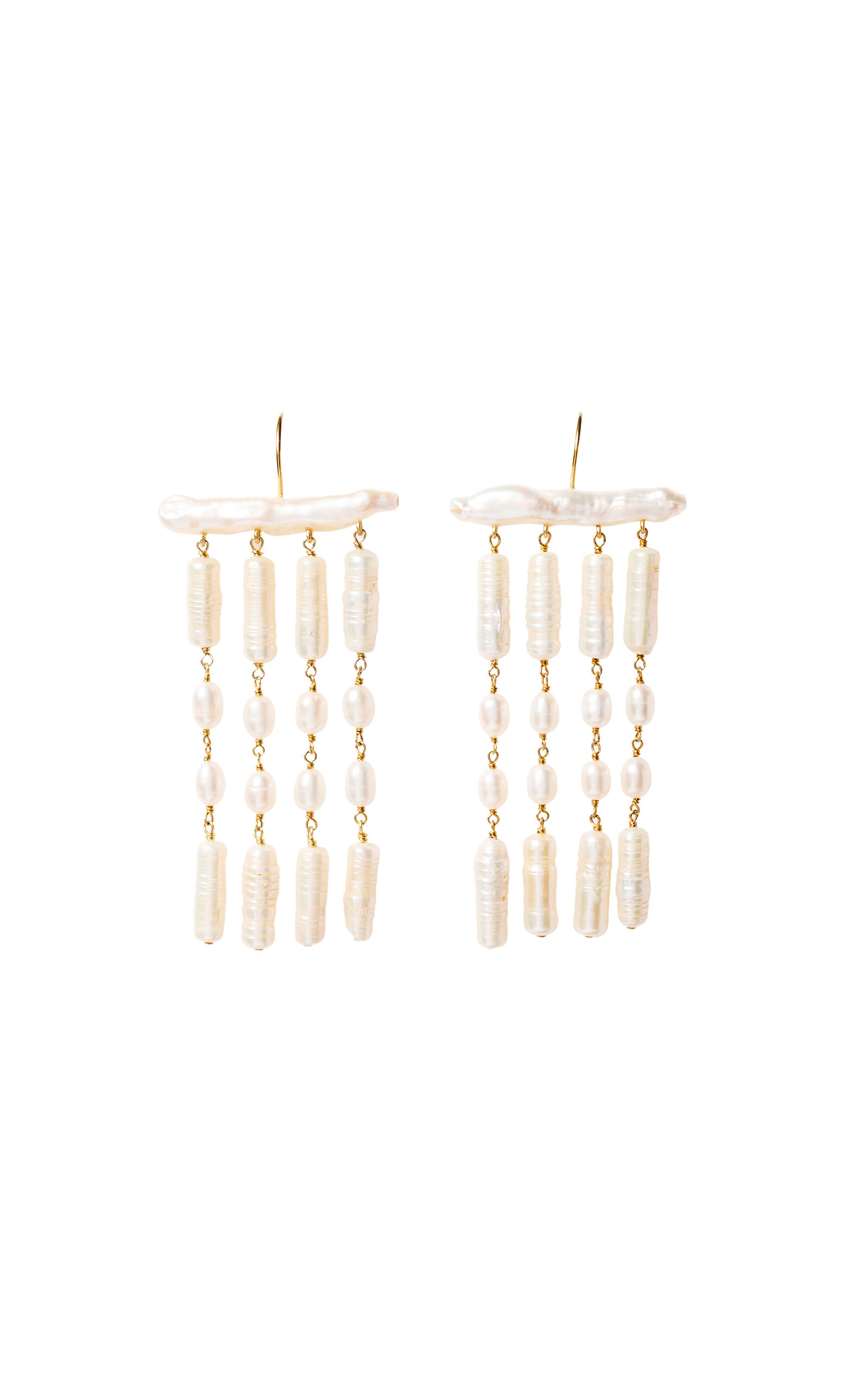 Amaya 18K Gold-Plated Pearl Drop Earrings