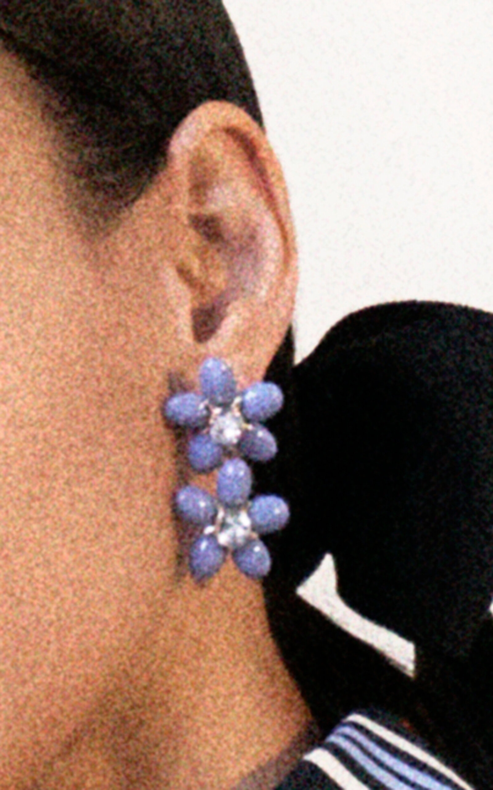 Double Flower Drop Earrings