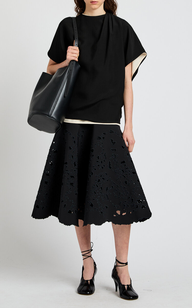 Olene Anglaise Midi Skirt