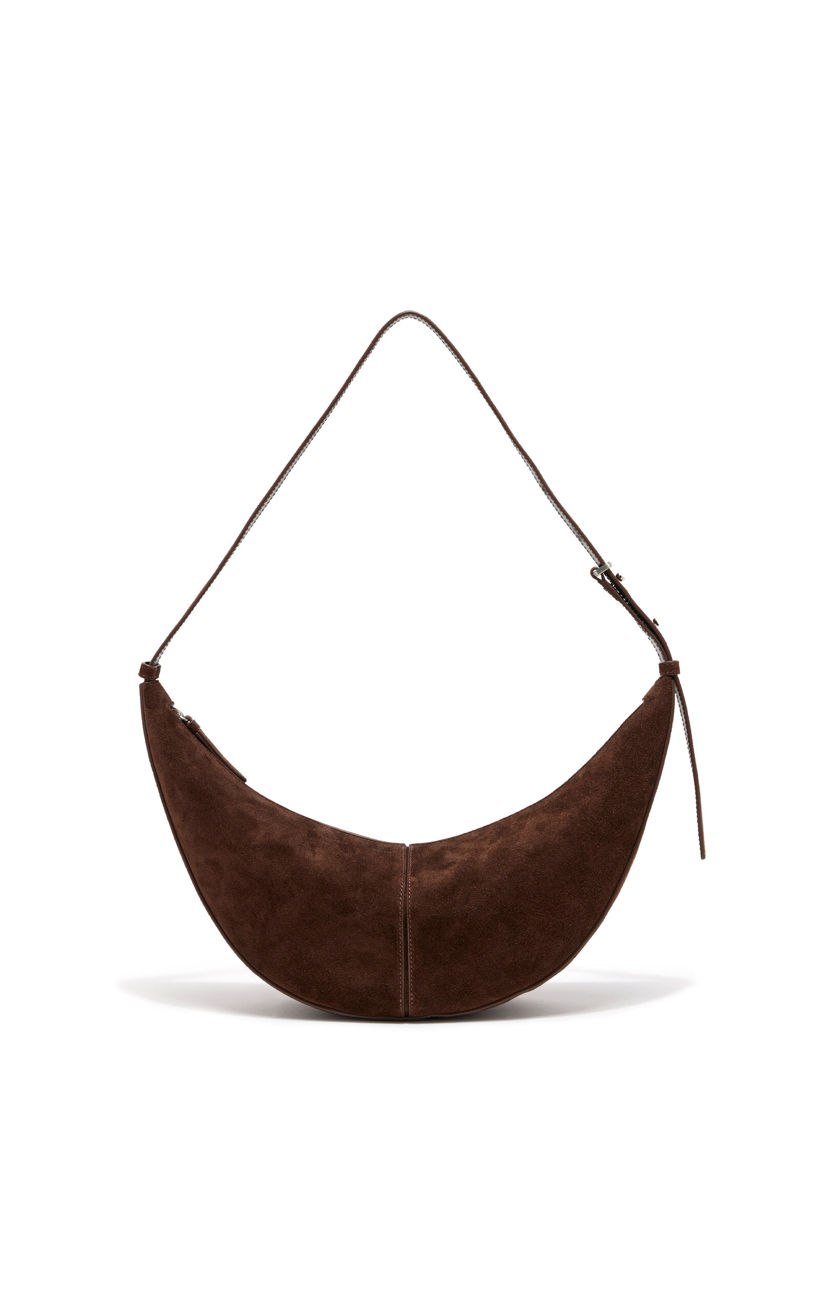 Slide Suede Shoulder Bag