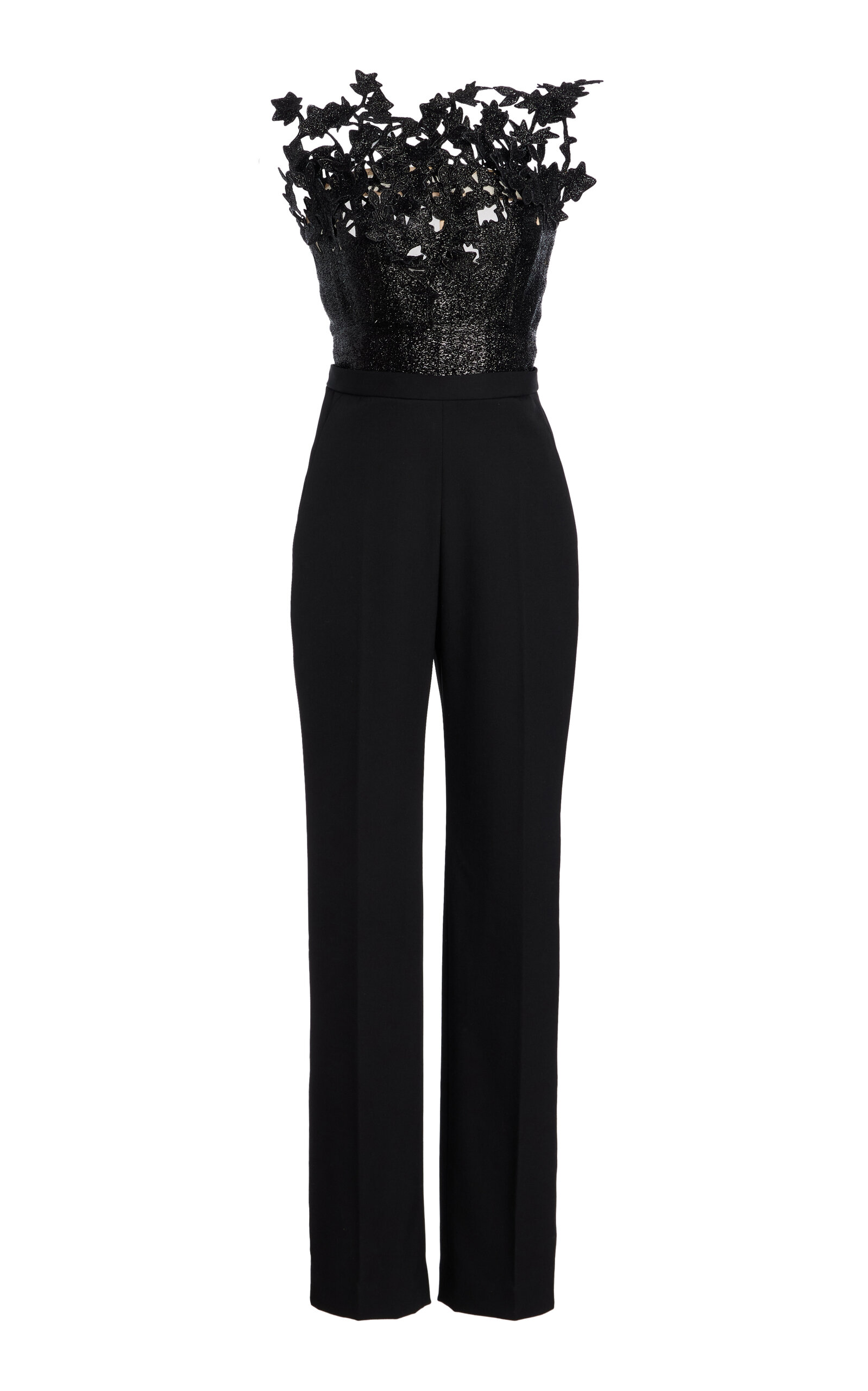 Embroidered Silk Jumpsuit