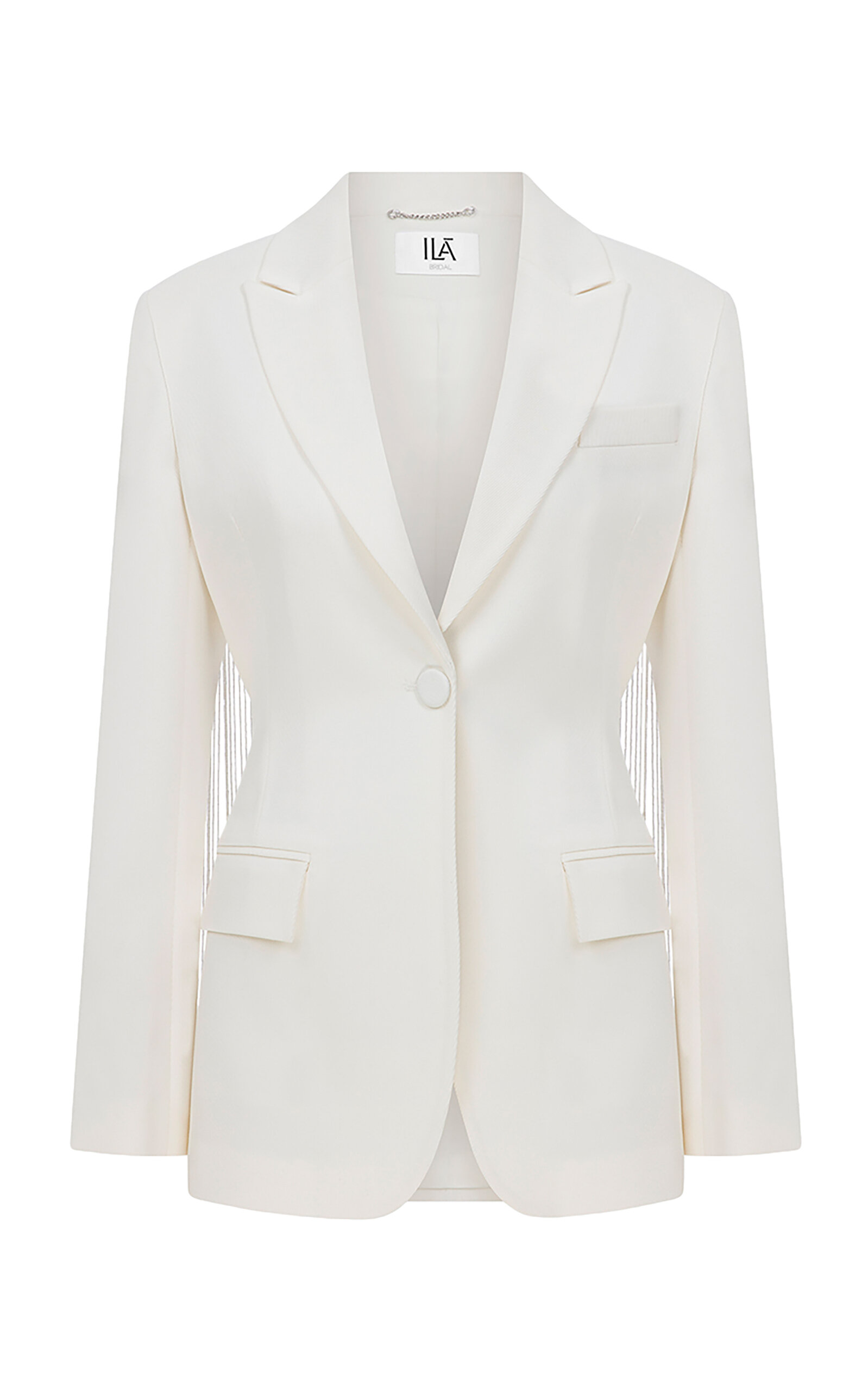 . Shania Fringed Suiting Blazer