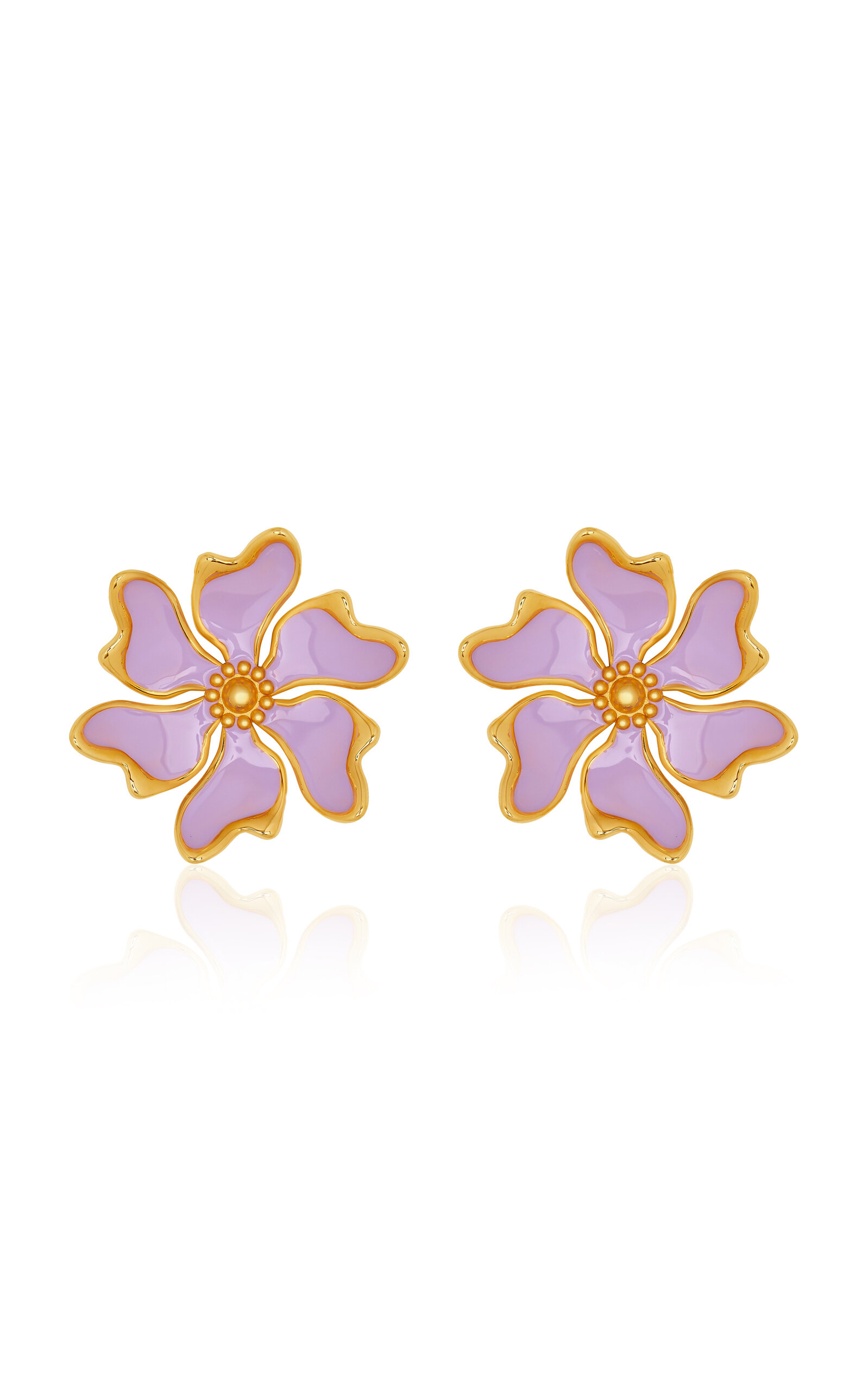 Large Cherry Blossoms Clip-On Earrings